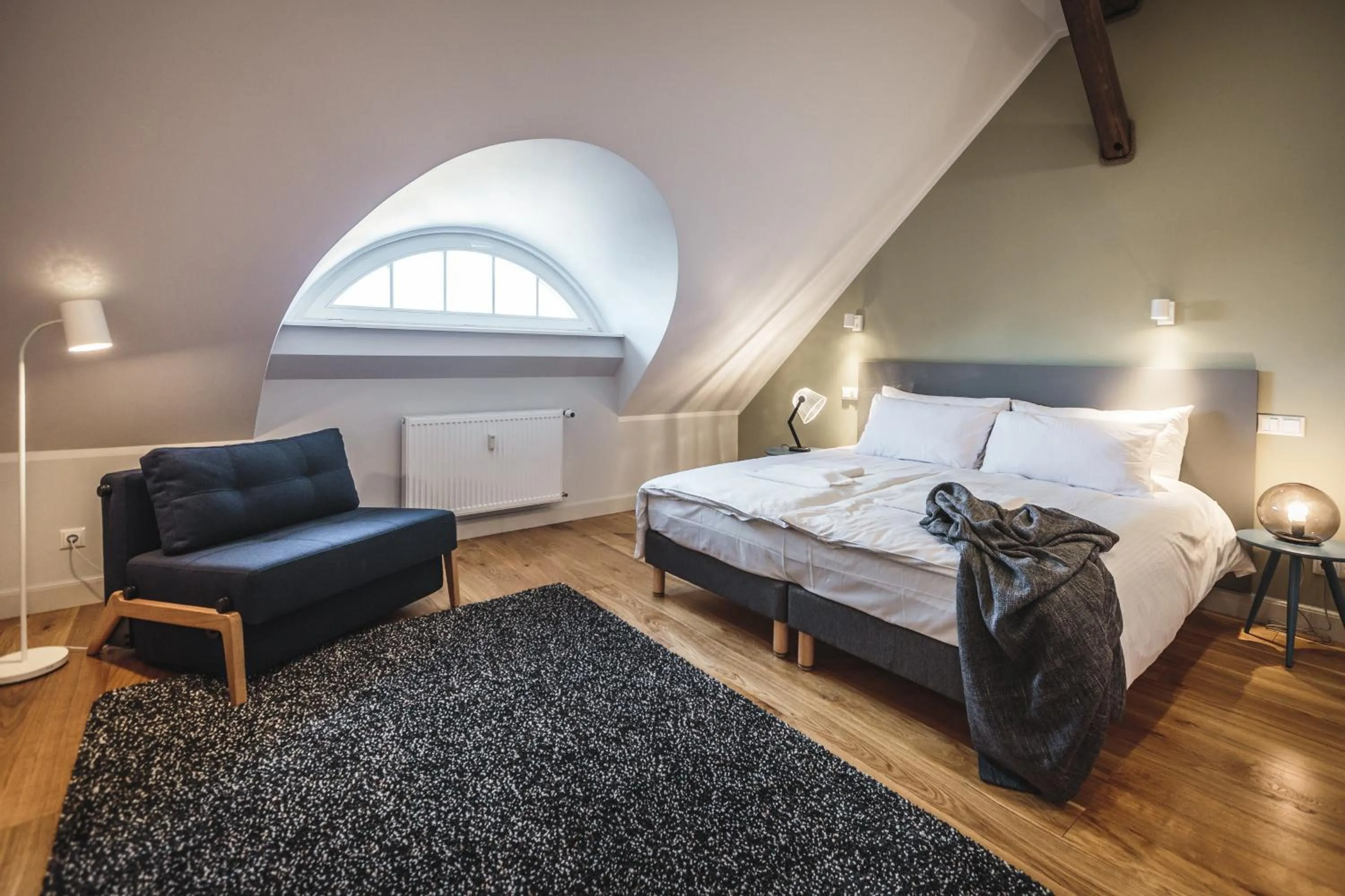 Bedroom, Bed in Riga Lux Apartments - Skolas