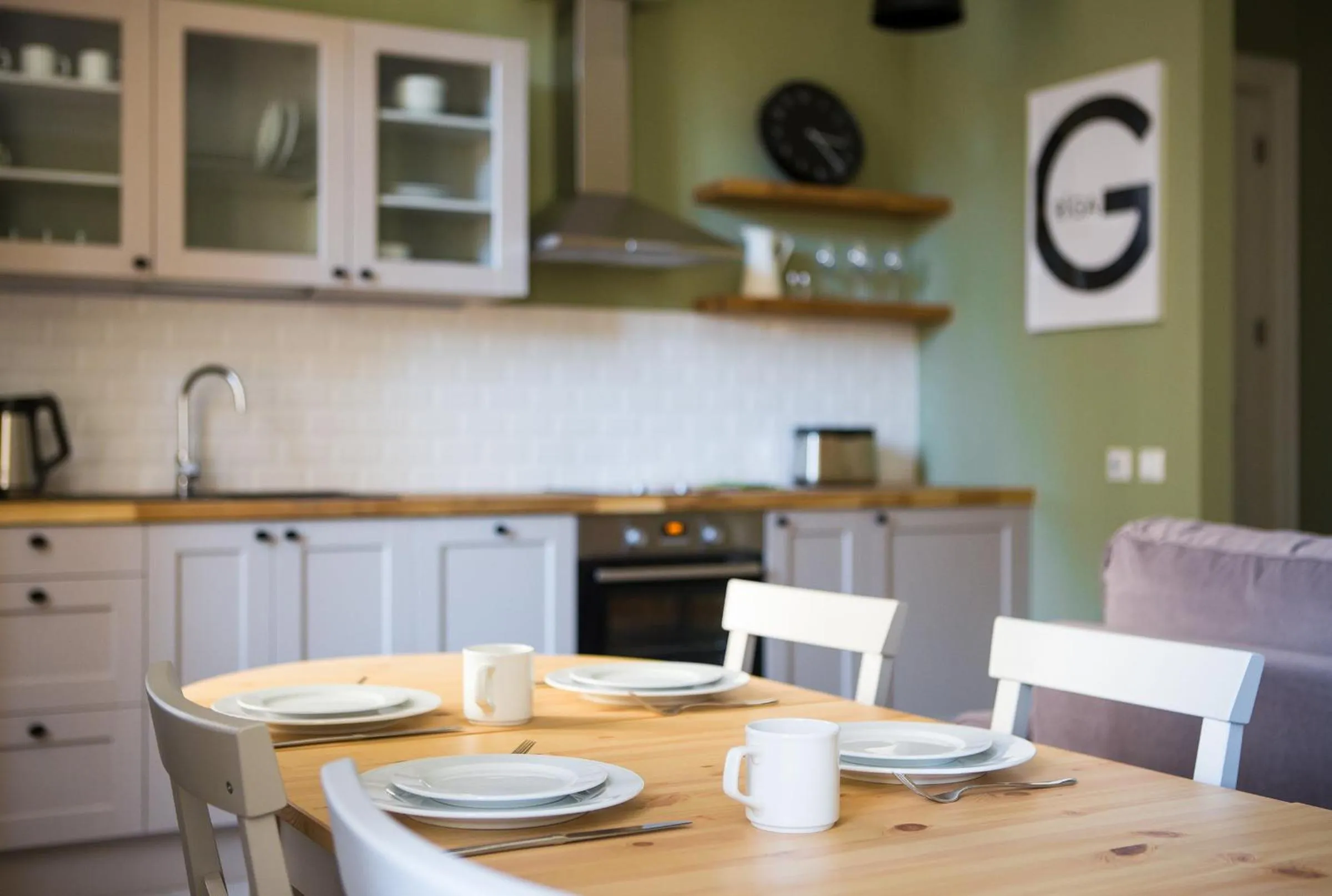 Kitchen or kitchenette in Riga Lux Apartments - Skolas