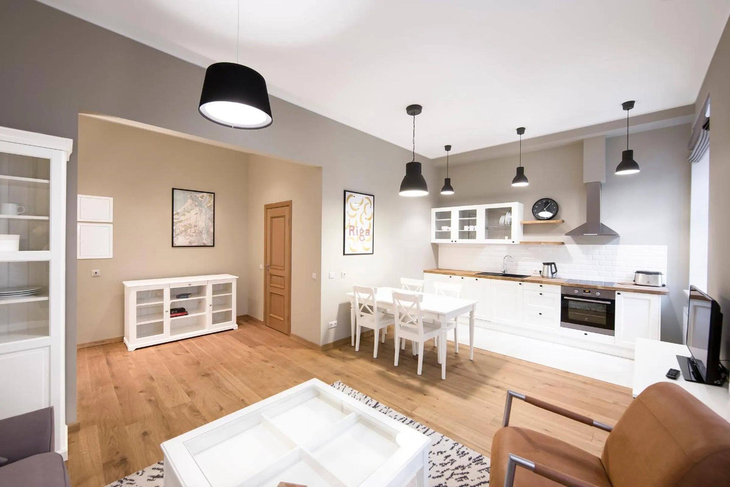 Kitchen or kitchenette in Riga Lux Apartments - Skolas