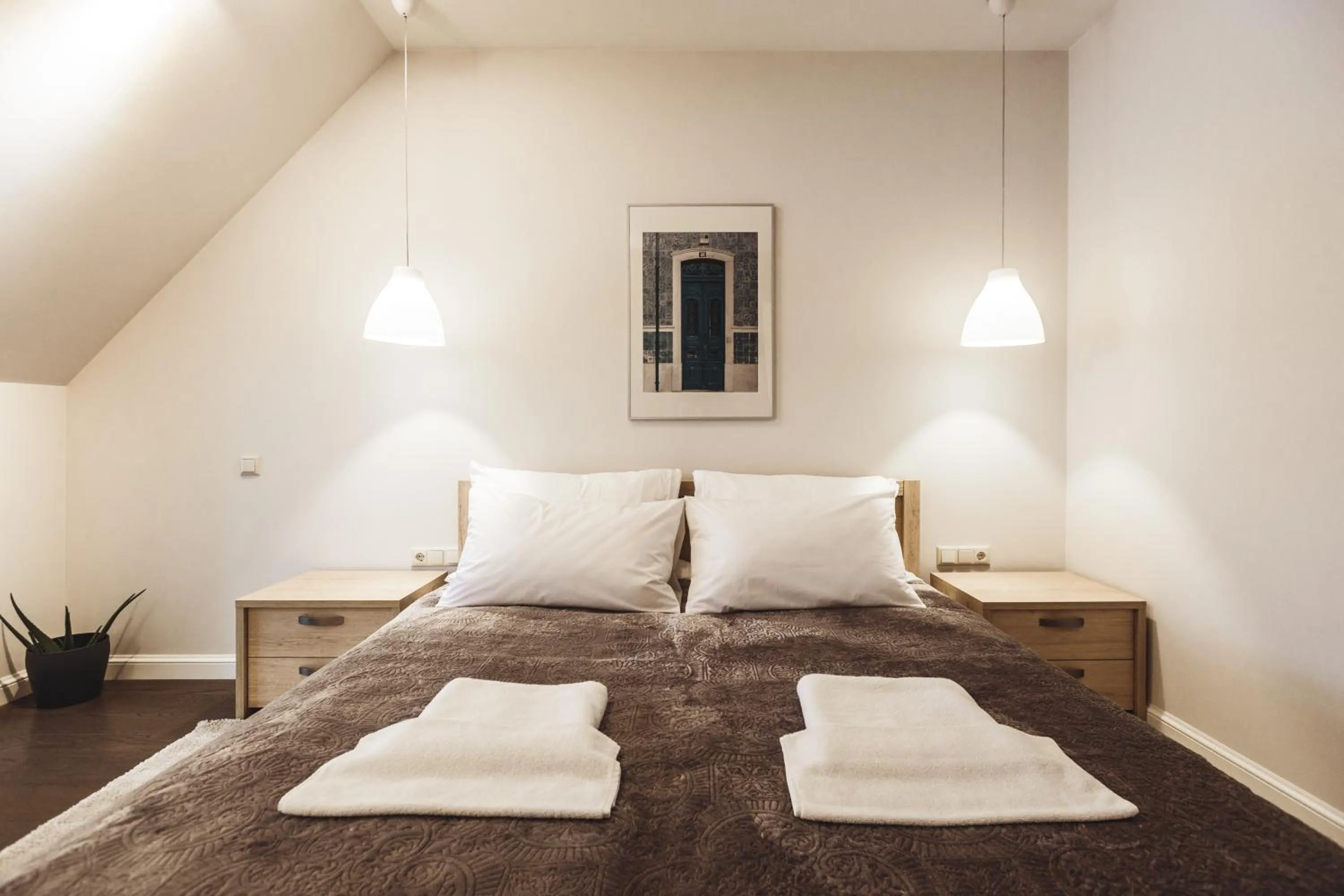 Bedroom, Bed in Riga Lux Apartments - Skolas