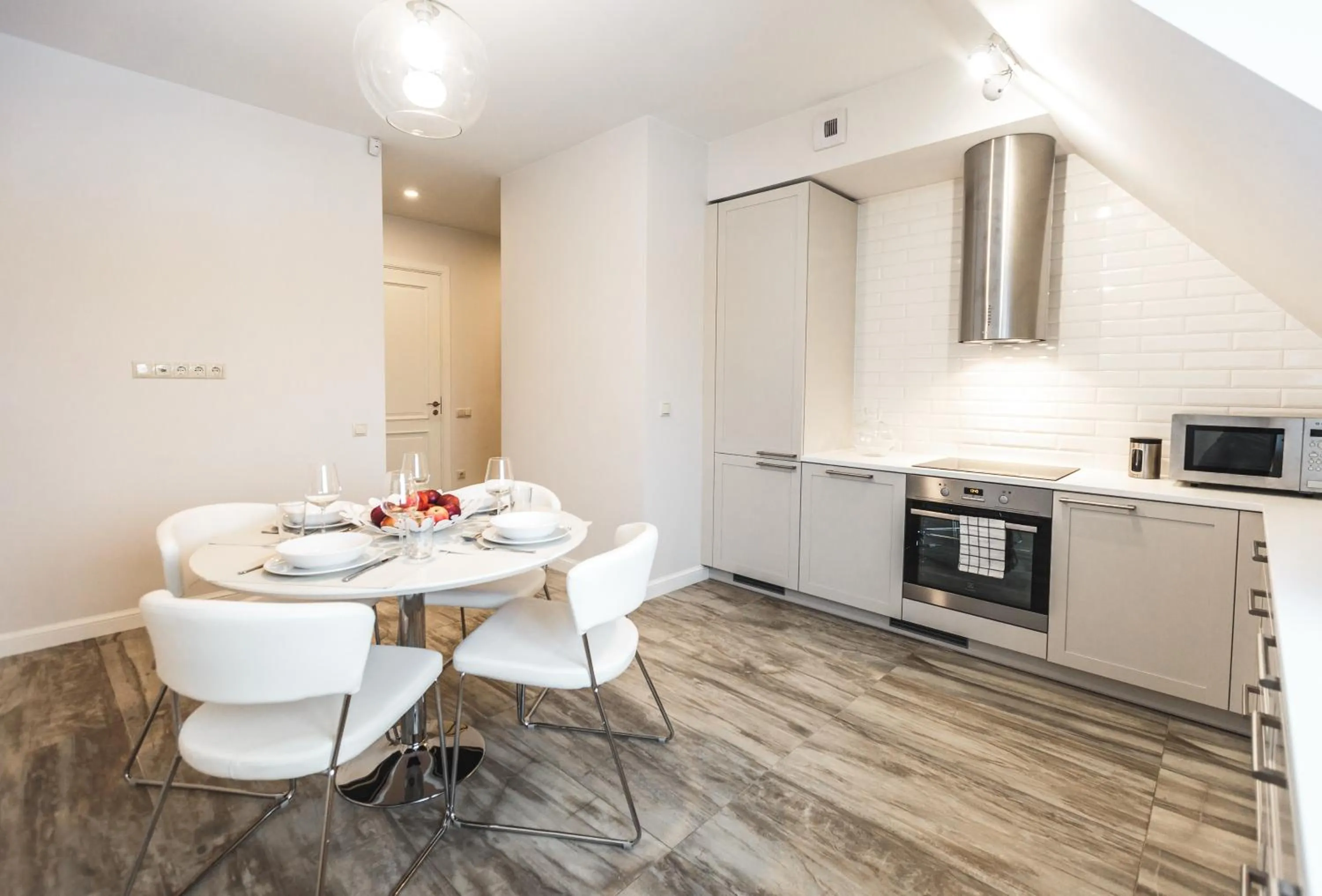 Kitchen or kitchenette in Riga Lux Apartments - Skolas