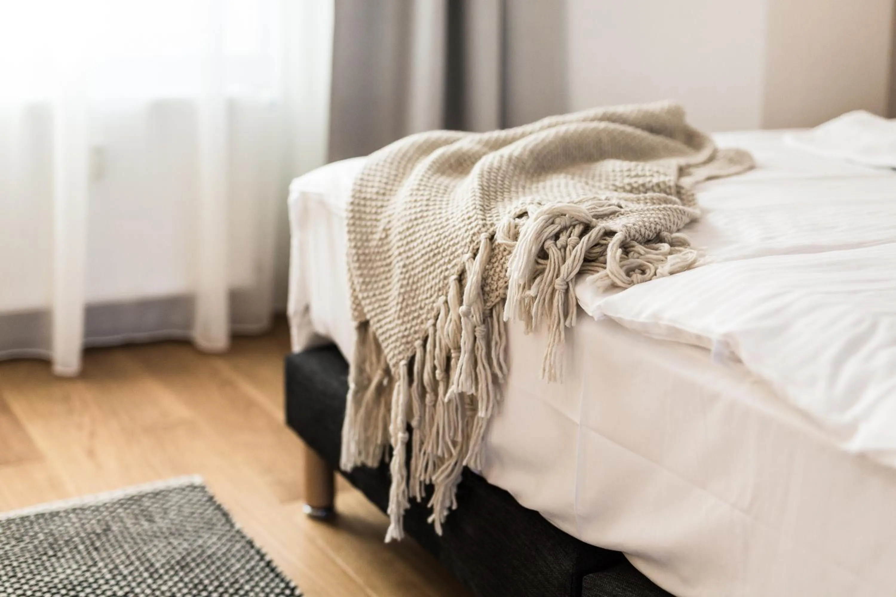 Decorative detail, Bed in Riga Lux Apartments - Skolas