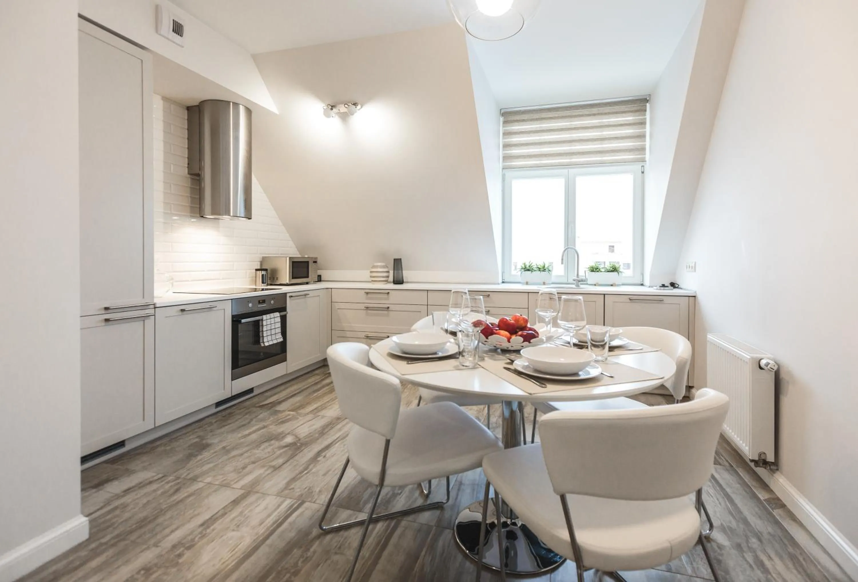 Kitchen or kitchenette in Riga Lux Apartments - Skolas