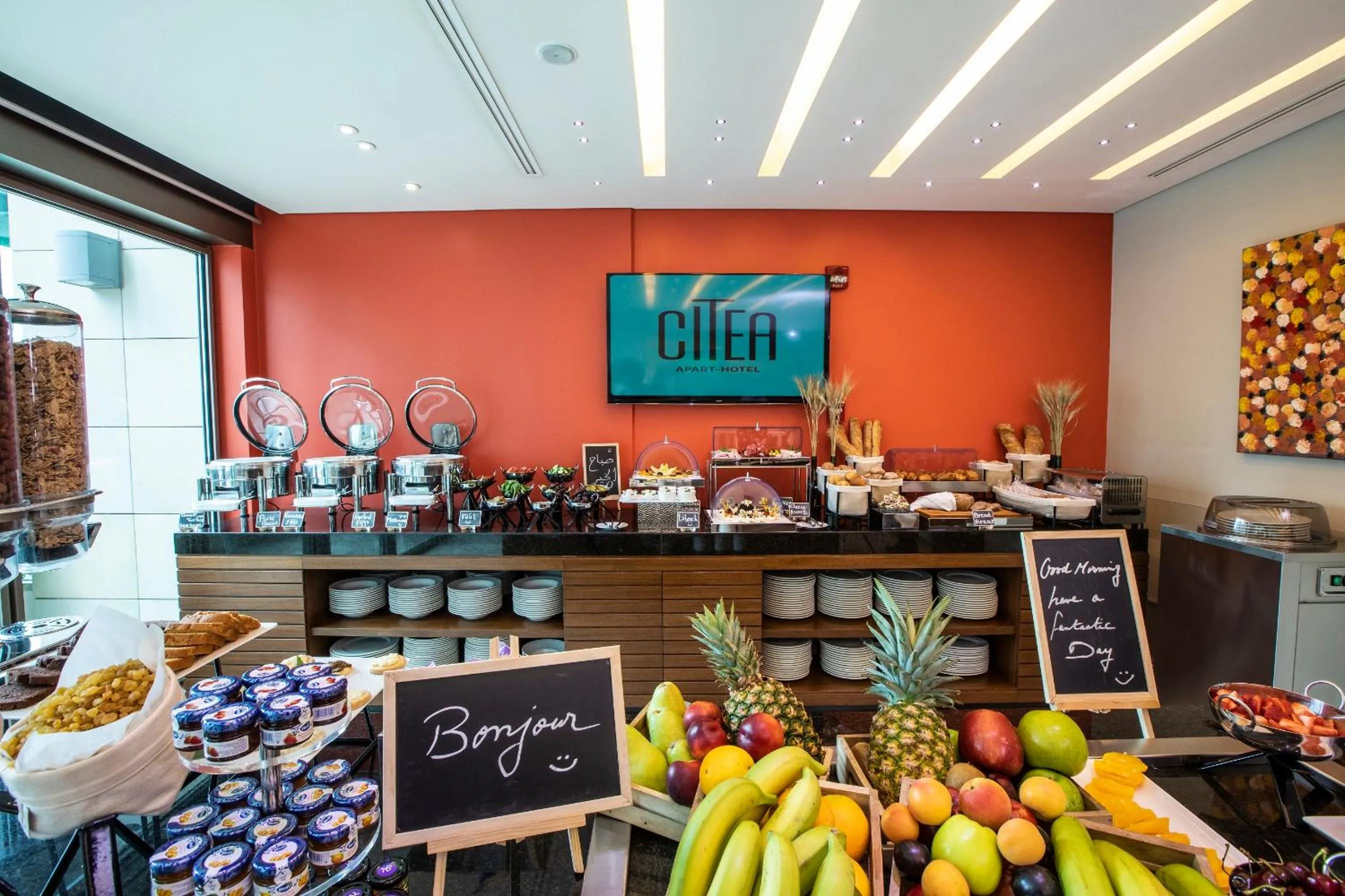 Buffet breakfast in Citea Apart Hotel