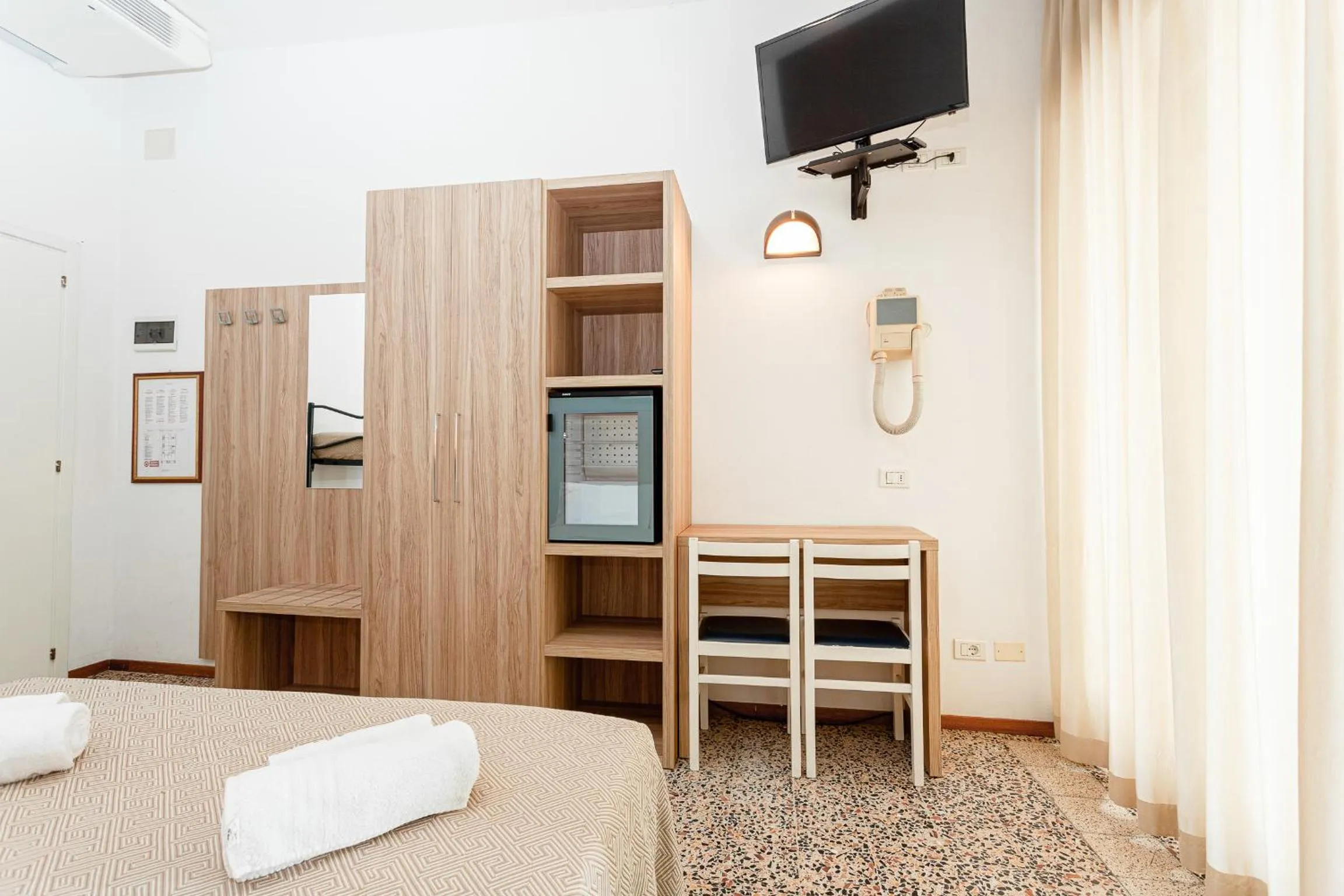 Bed in Hotel Admiral