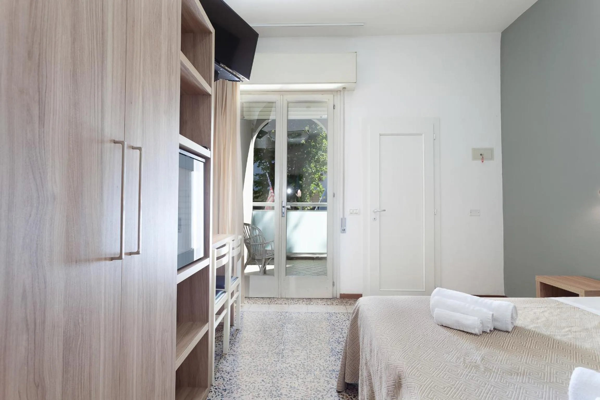 Bed in Hotel Admiral