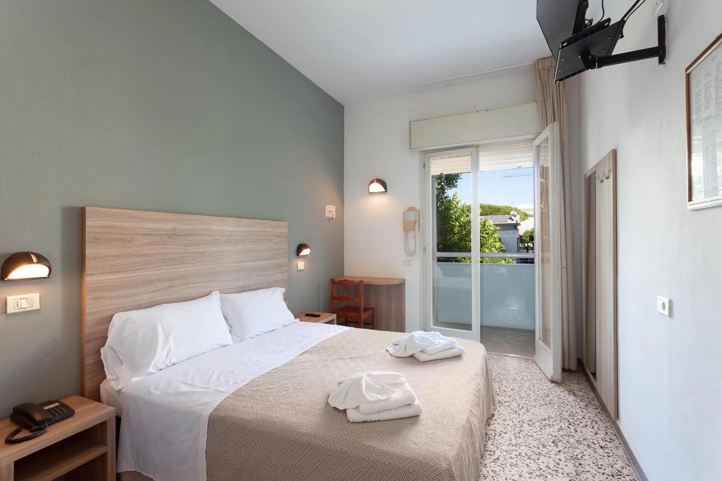 Bed in Hotel Admiral