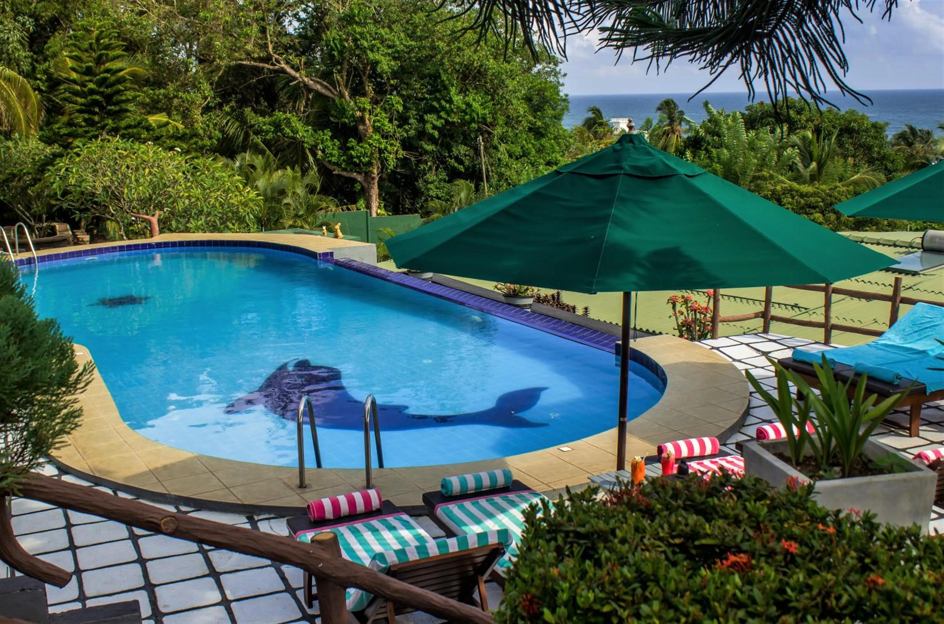 Pool view in Hotel Panorama
