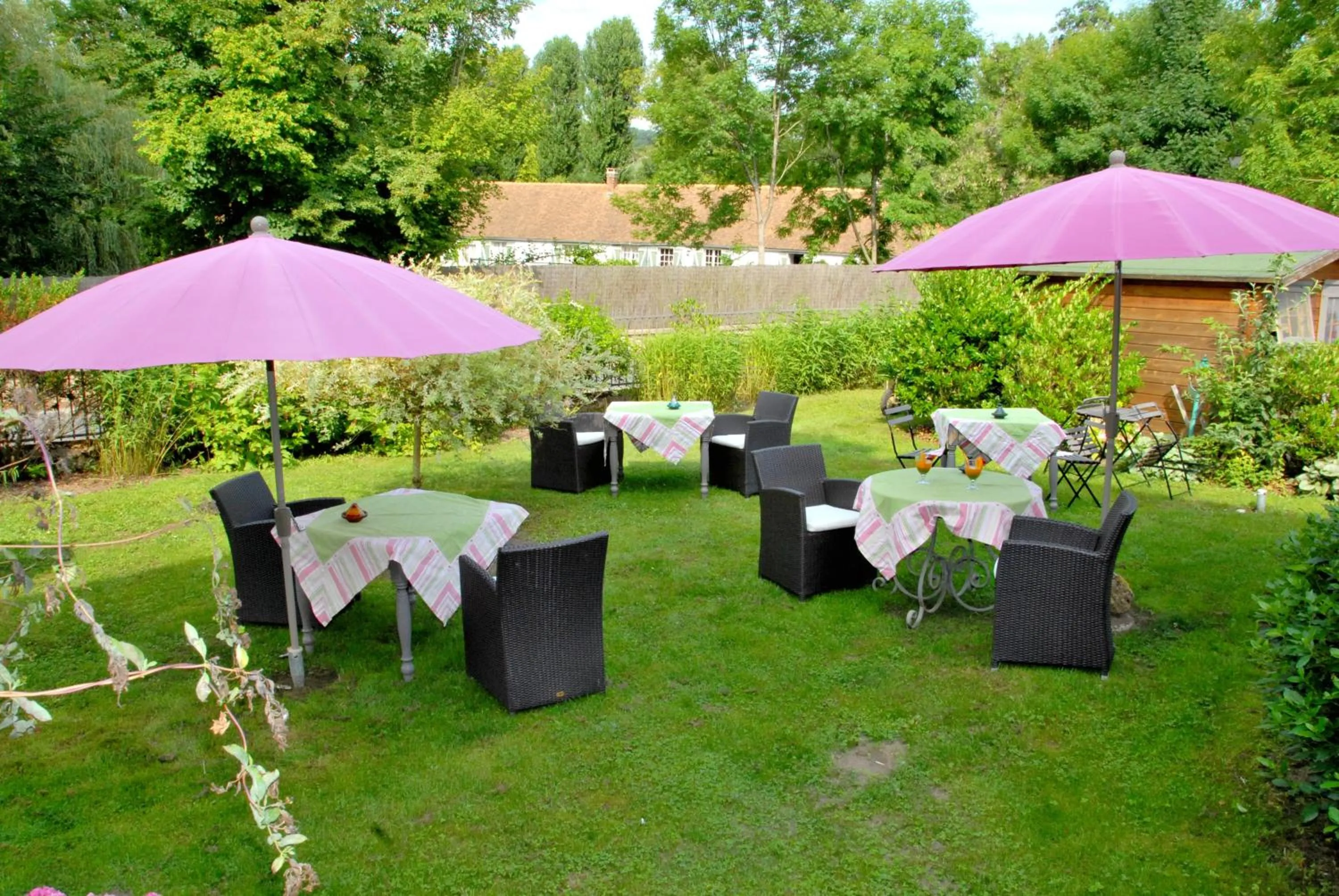 Garden in Logis Hôtel De La Chapelle