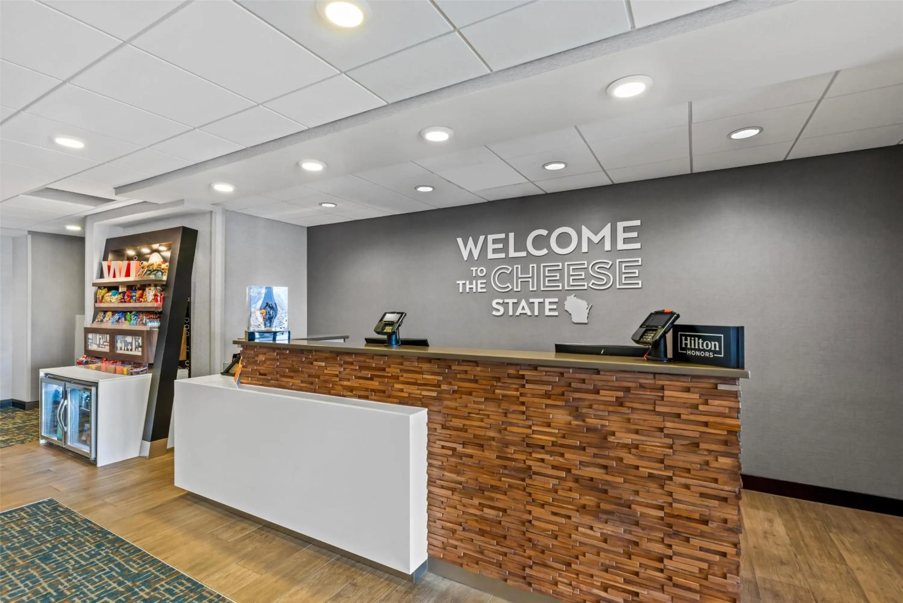 Lobby or reception in Hampton Inn Fond du Lac