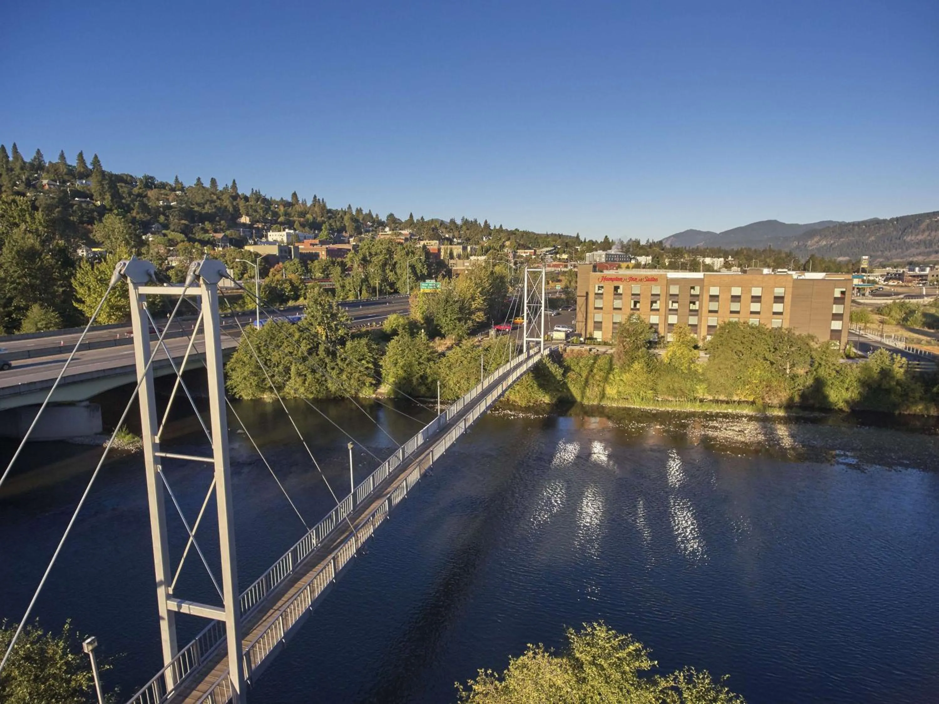 Property building in Hampton Inn & Suites Hood River