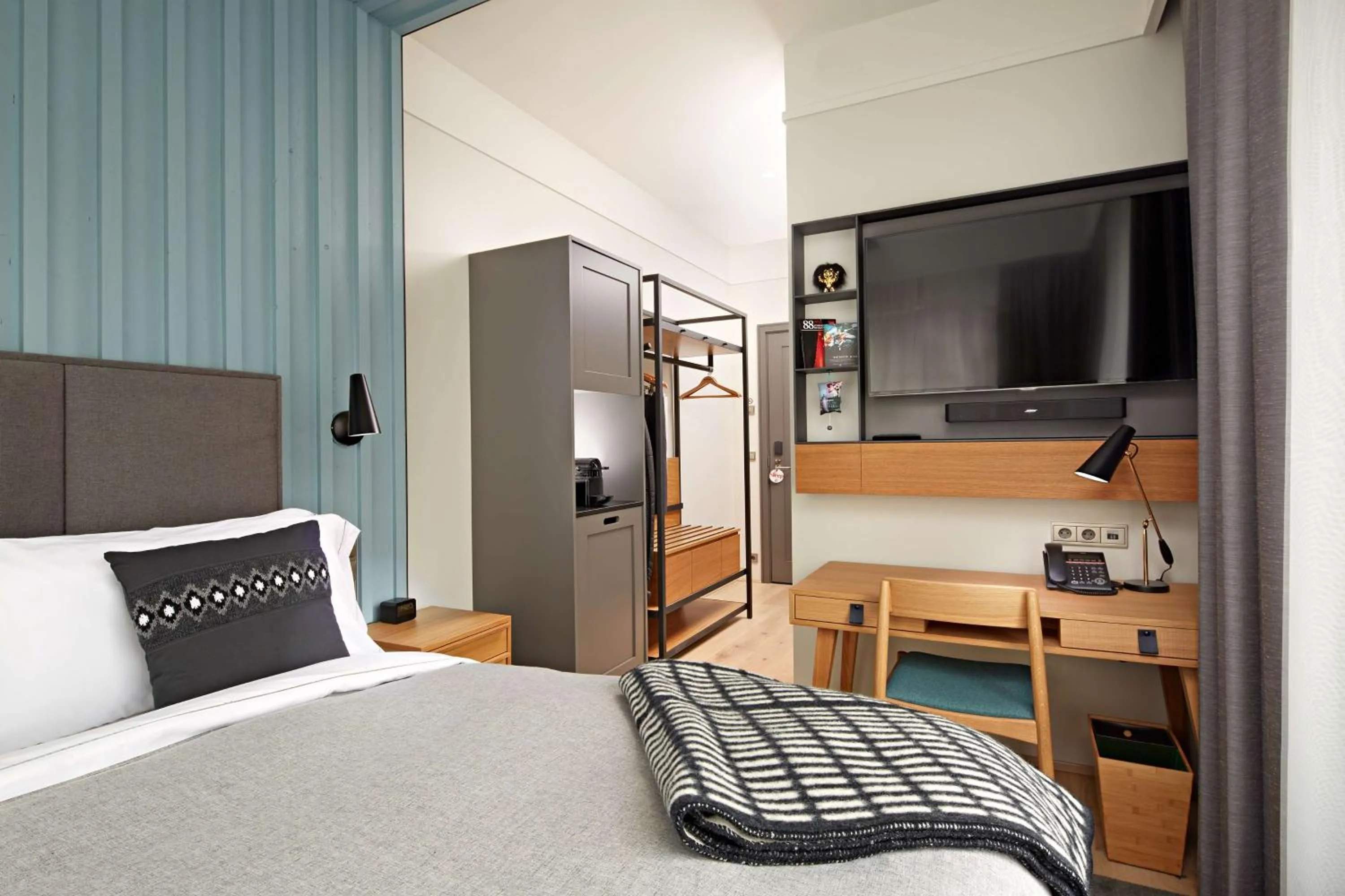 Bedroom, Bed in Canopy by Hilton Reykjavik City Centre