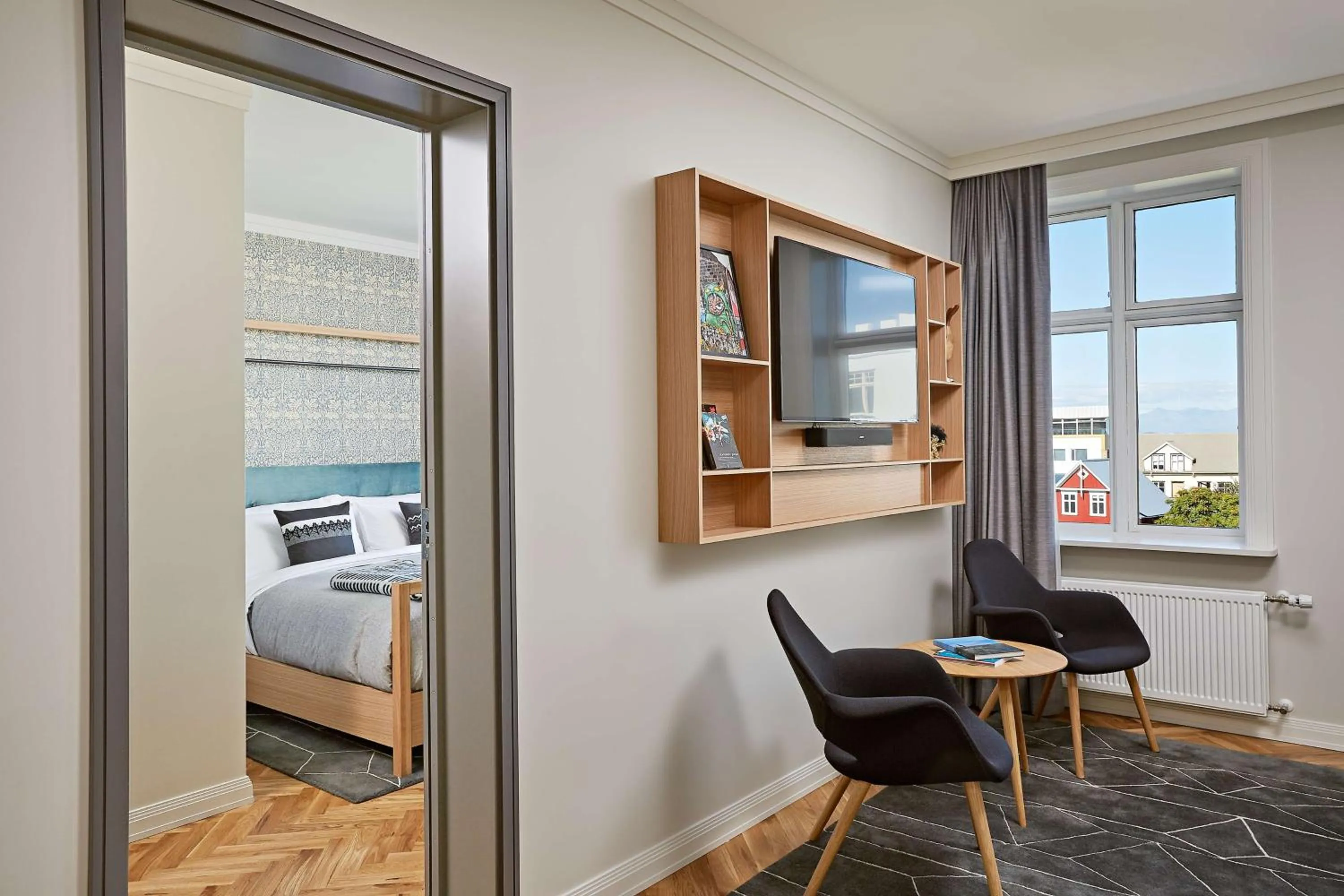 Living room, Bed in Canopy by Hilton Reykjavik City Centre