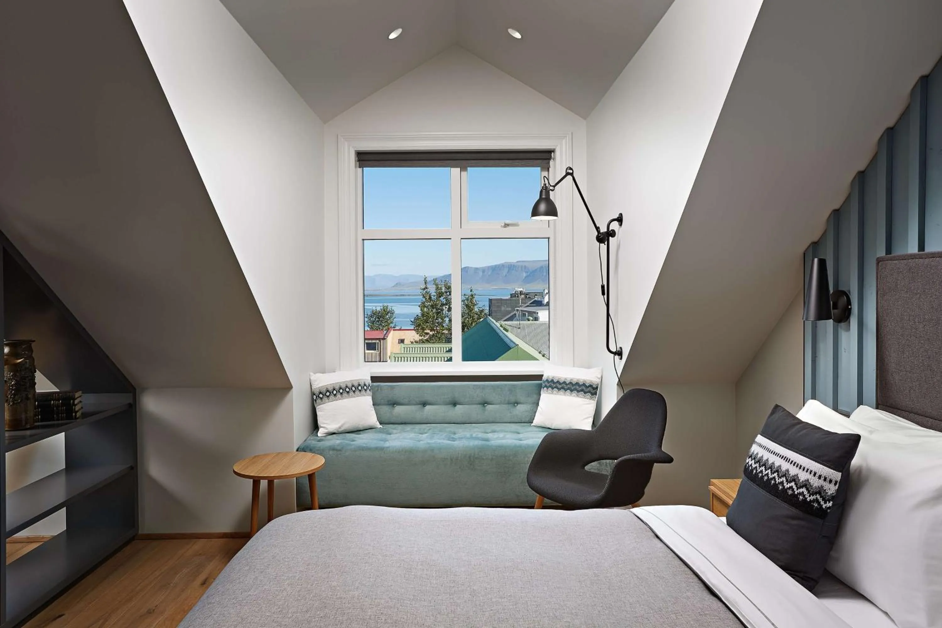 Living room, Bed in Canopy by Hilton Reykjavik City Centre