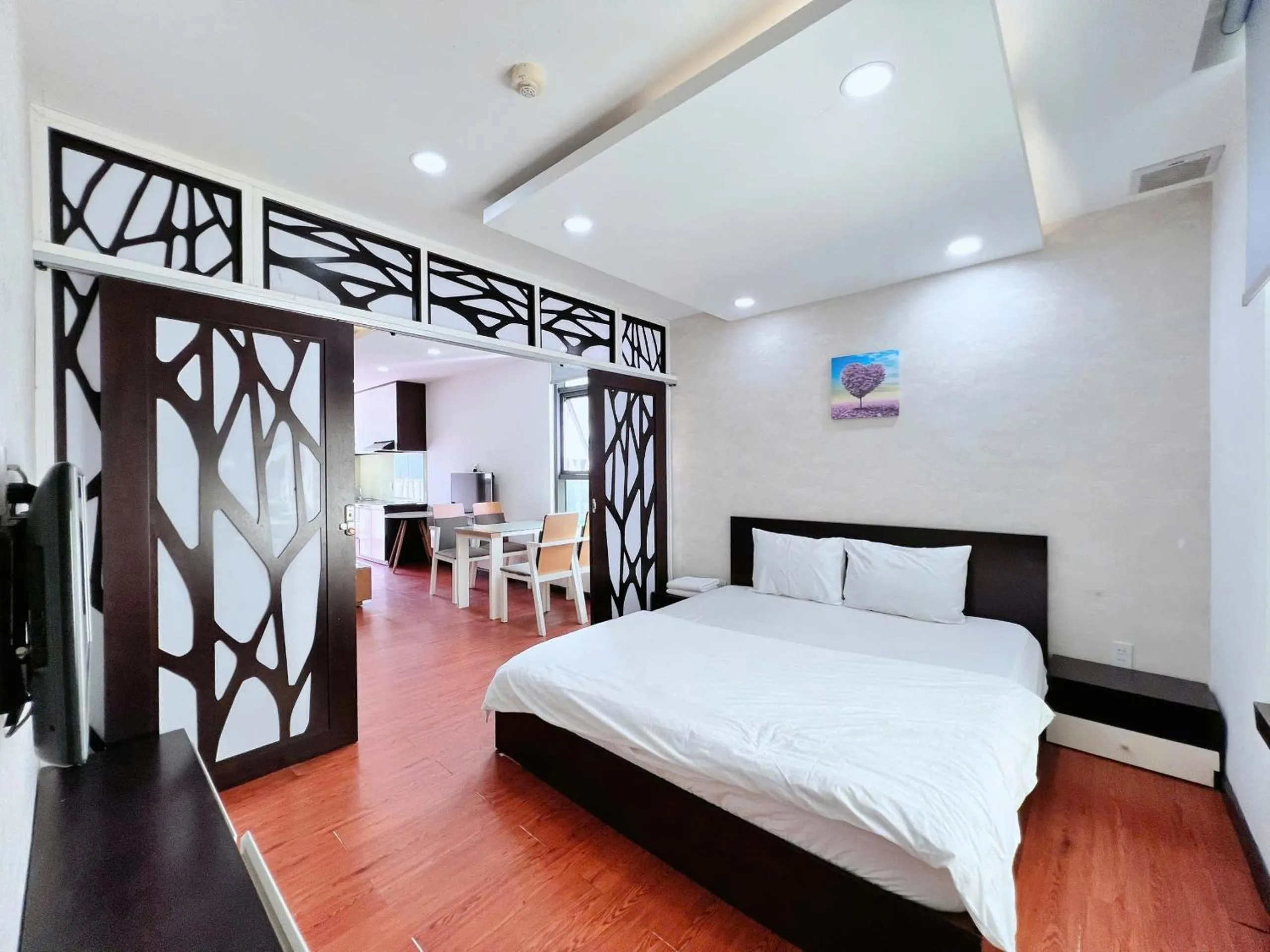 Bed in Gold Ocean Apartment Nha Trang
