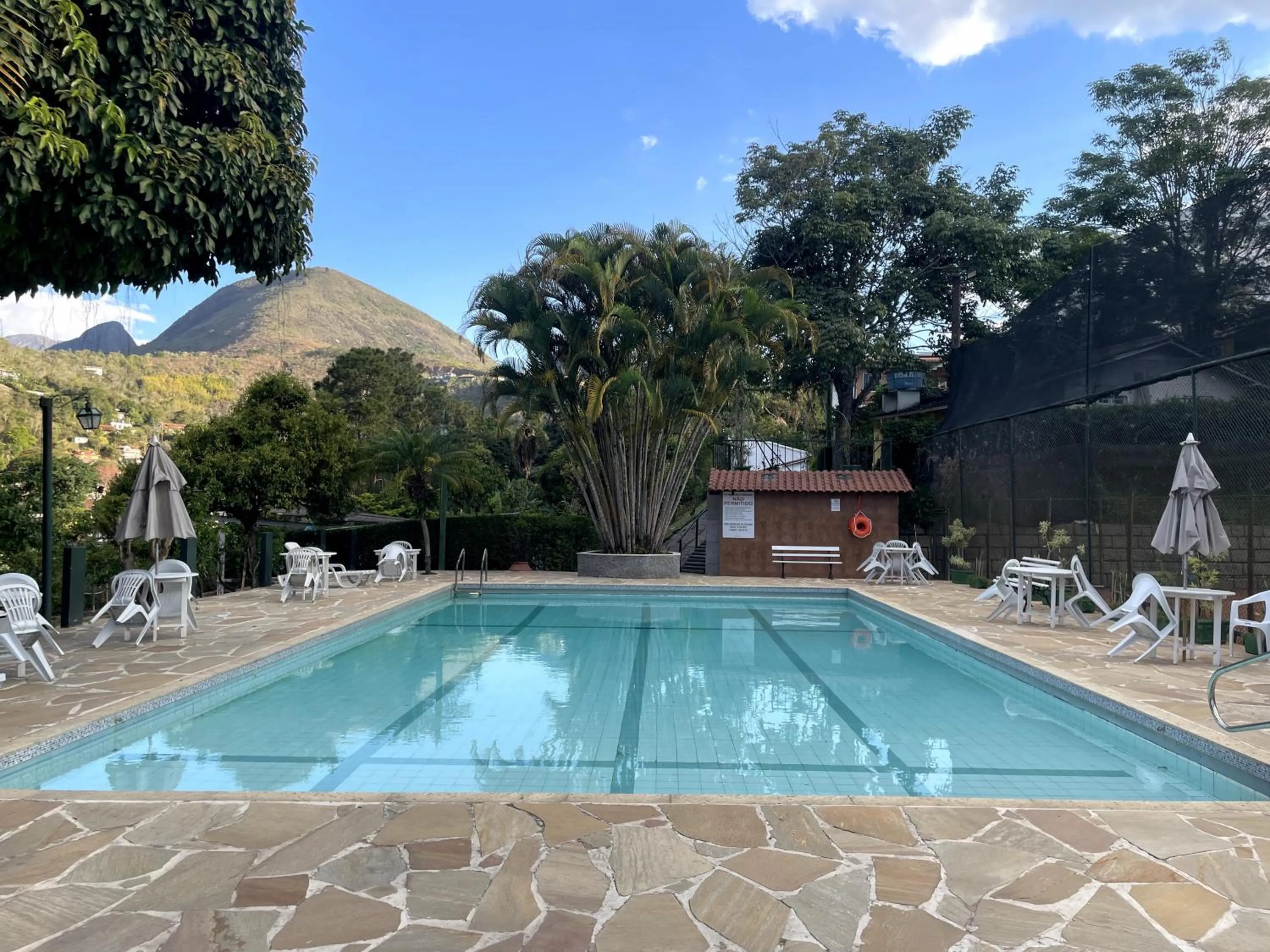 Pool view in Pousada Sitio Sossego