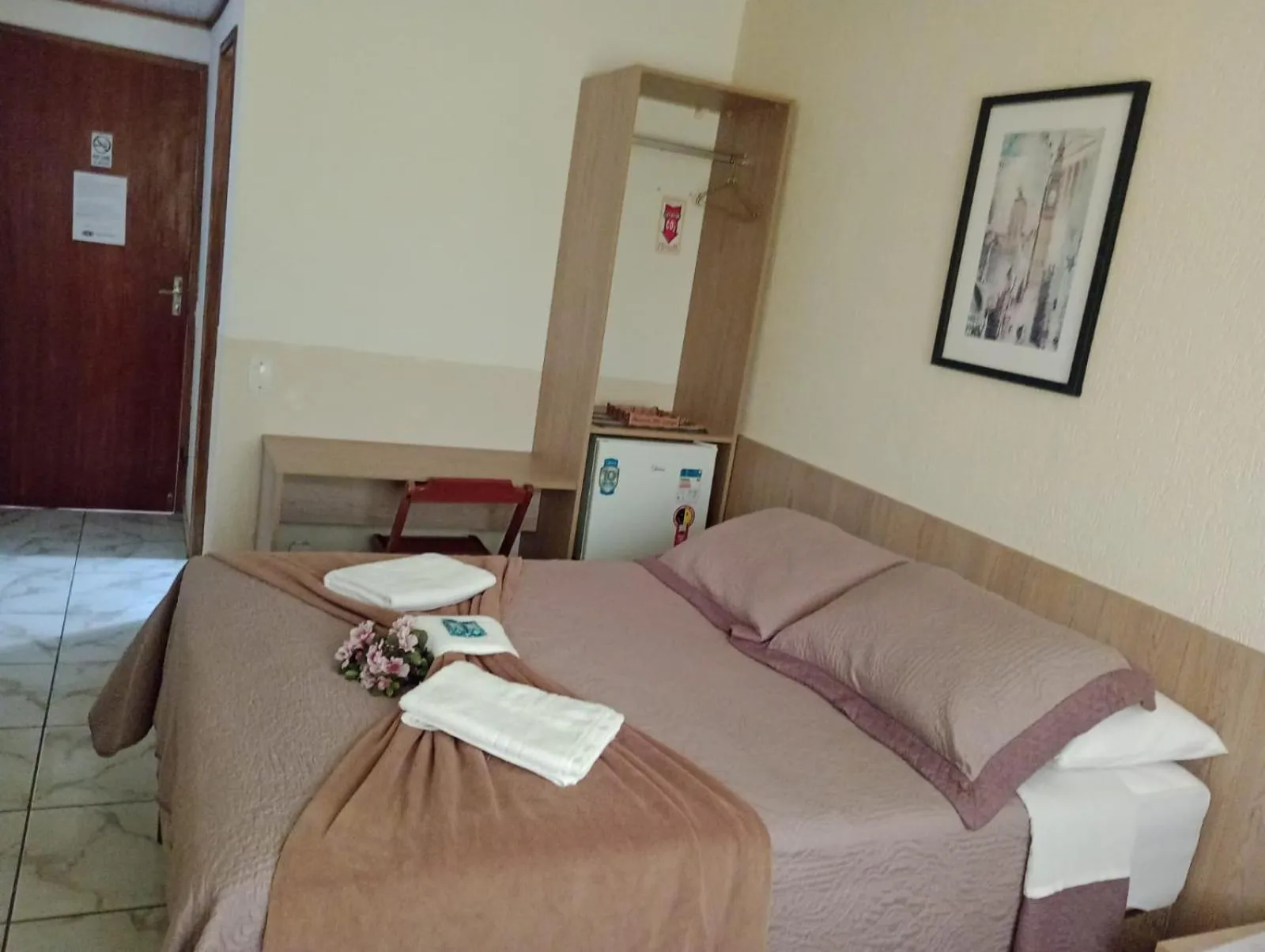 Bed in Pousada Sitio Sossego