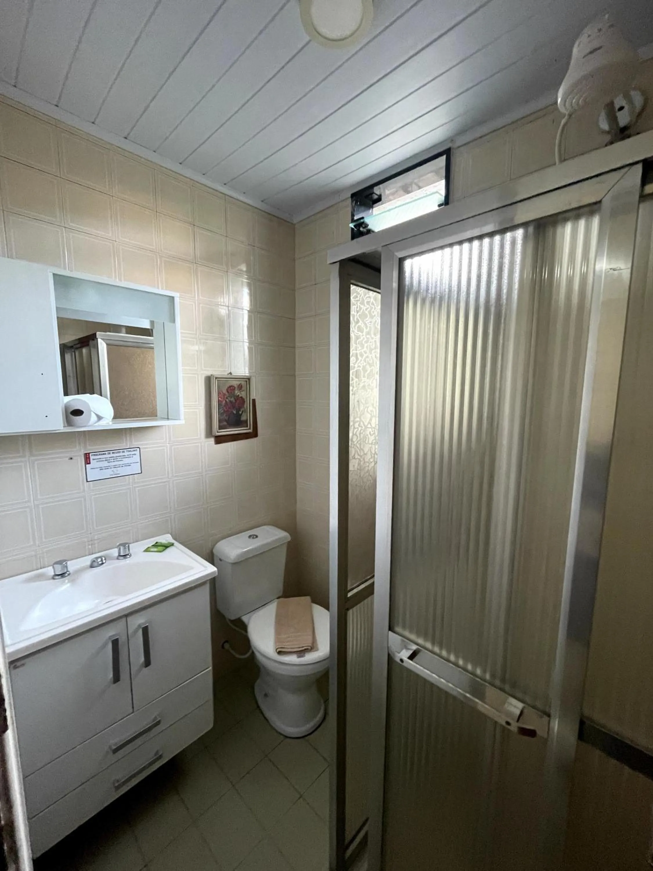 Shower in Pousada Sitio Sossego