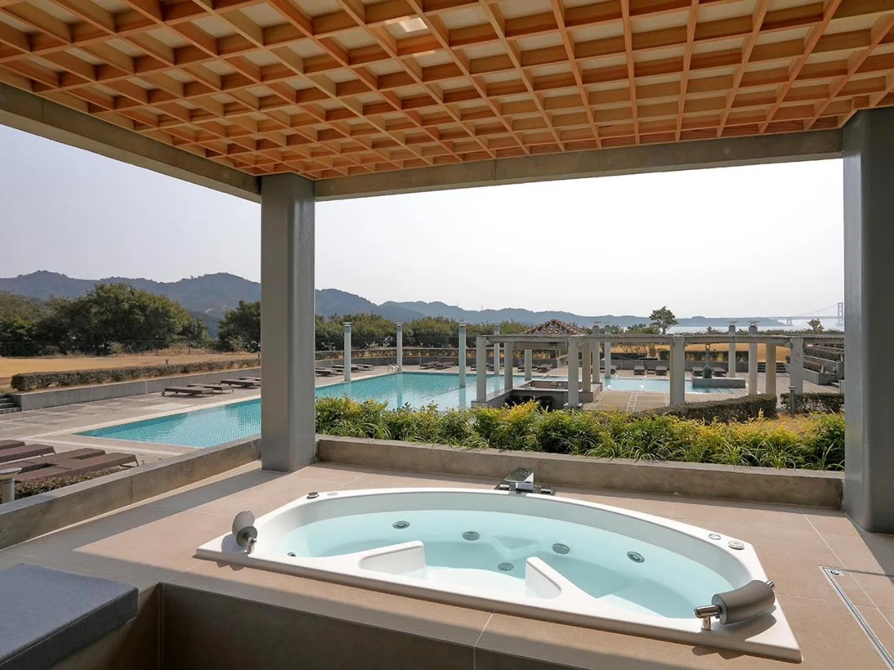 Pool view in Hotel Anaga