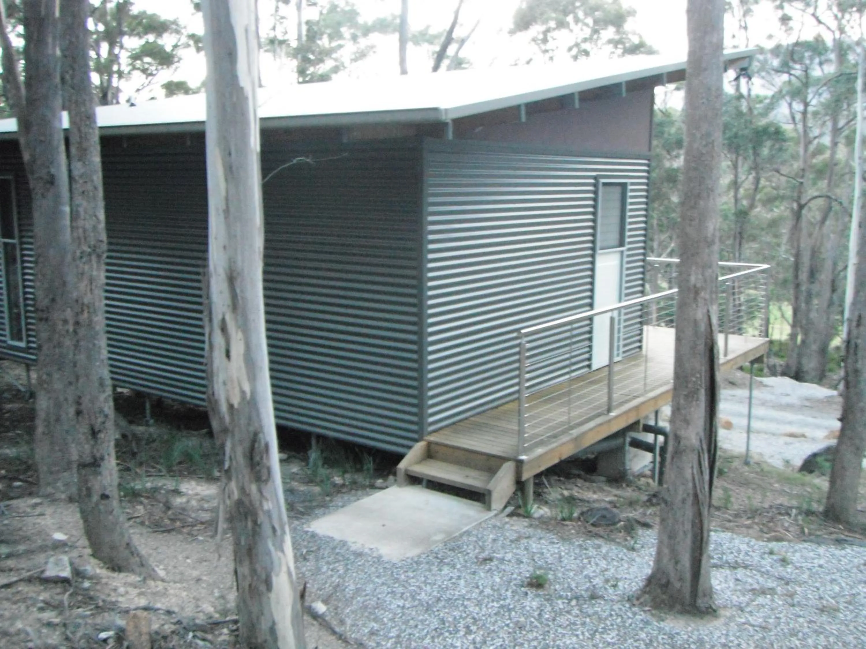 Patio in Craggy Peaks Wilderness Cabins