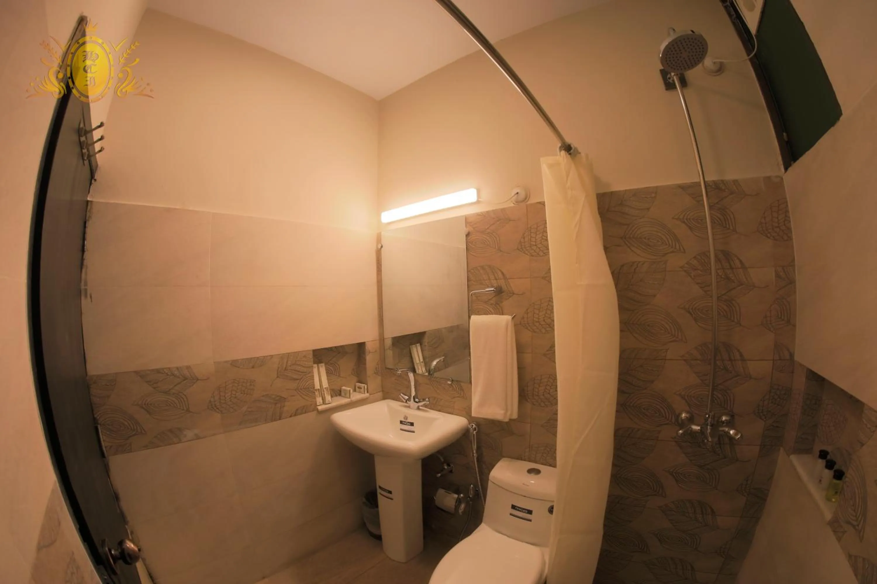 Shower in Hotel Crown Inn