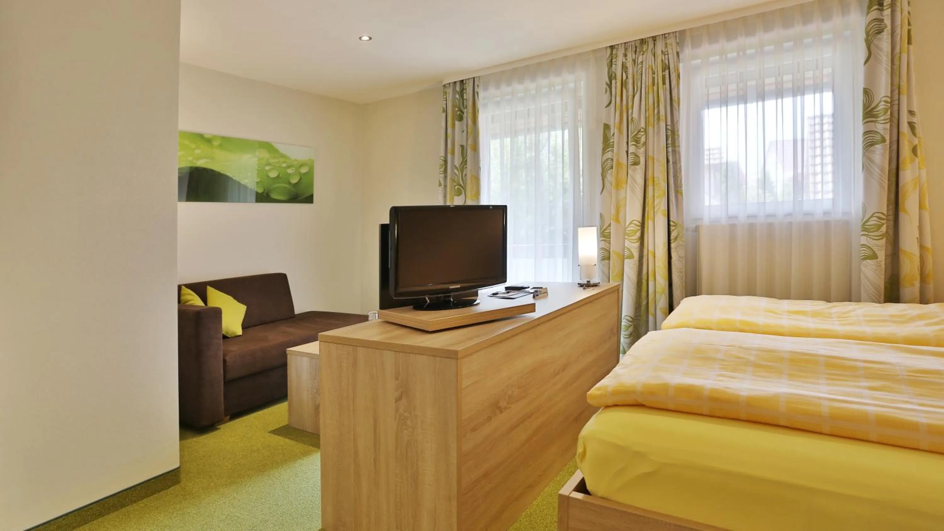 Photo of the whole room, Bed in Hotel KRONE Garni