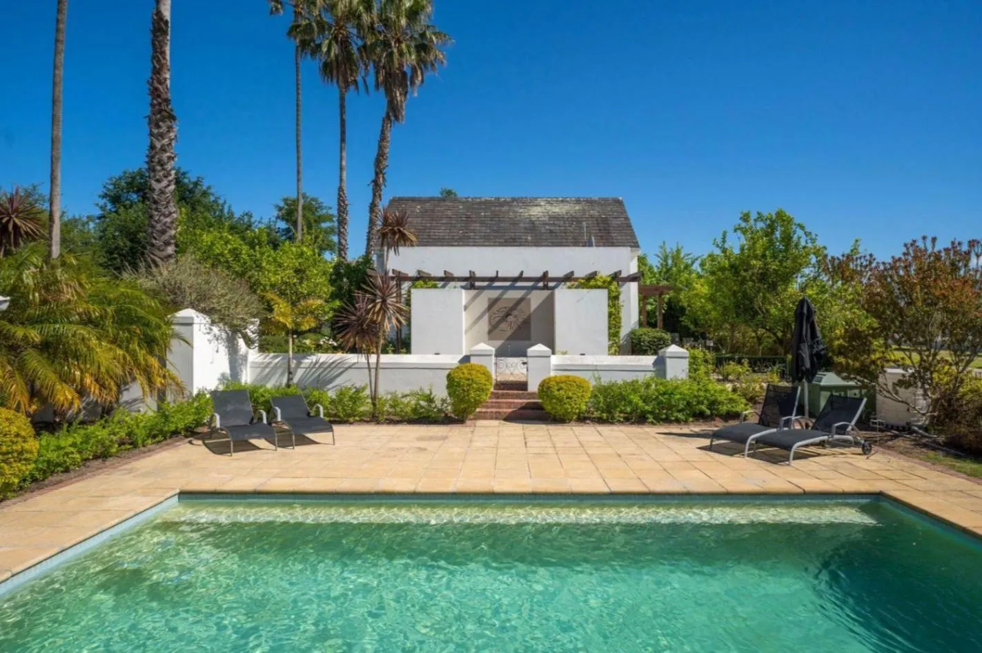 Pool view in Wild Mushroom Country House