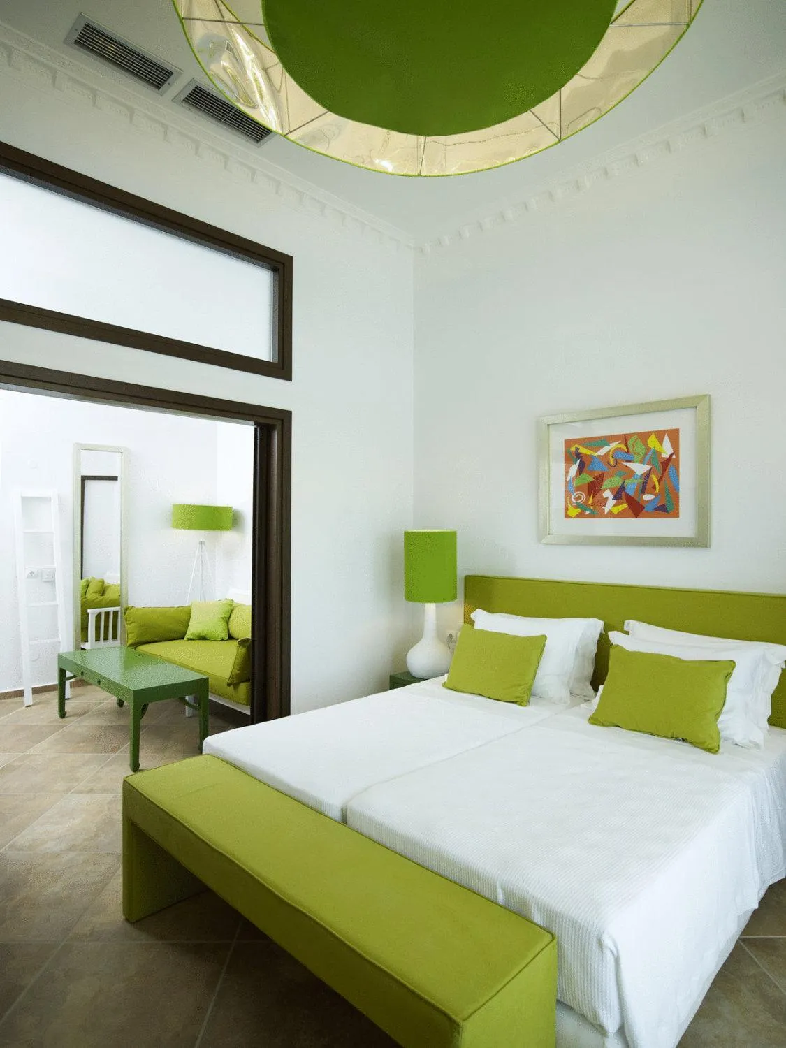 Bed in Salvator Villas & Spa Hotel