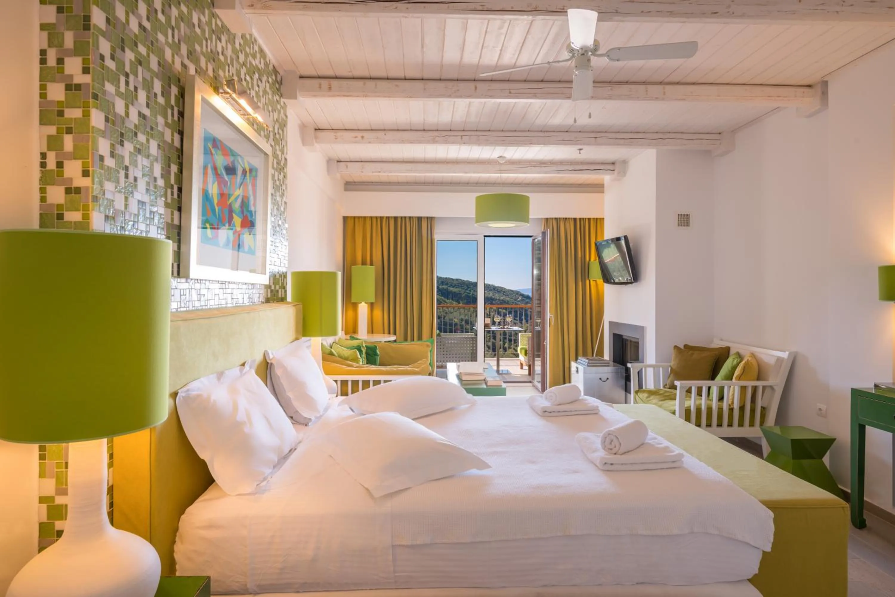 Balcony/Terrace in Salvator Villas & Spa Hotel