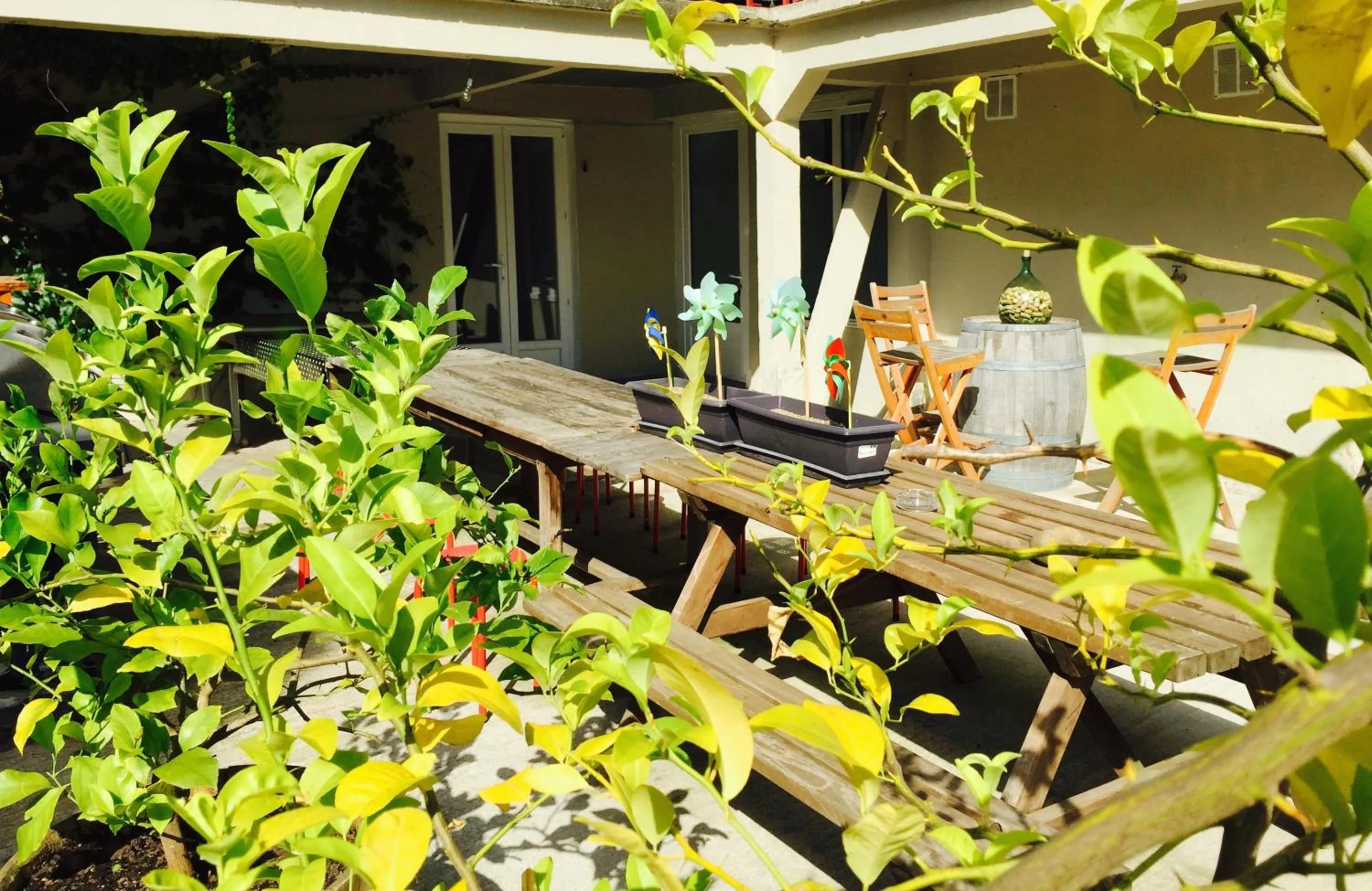 Patio in " Venez DormiR Chez Nous " #Condom#Gascogne#d'Artagnan#Armagnac#Le Bonheur est dans le GERS