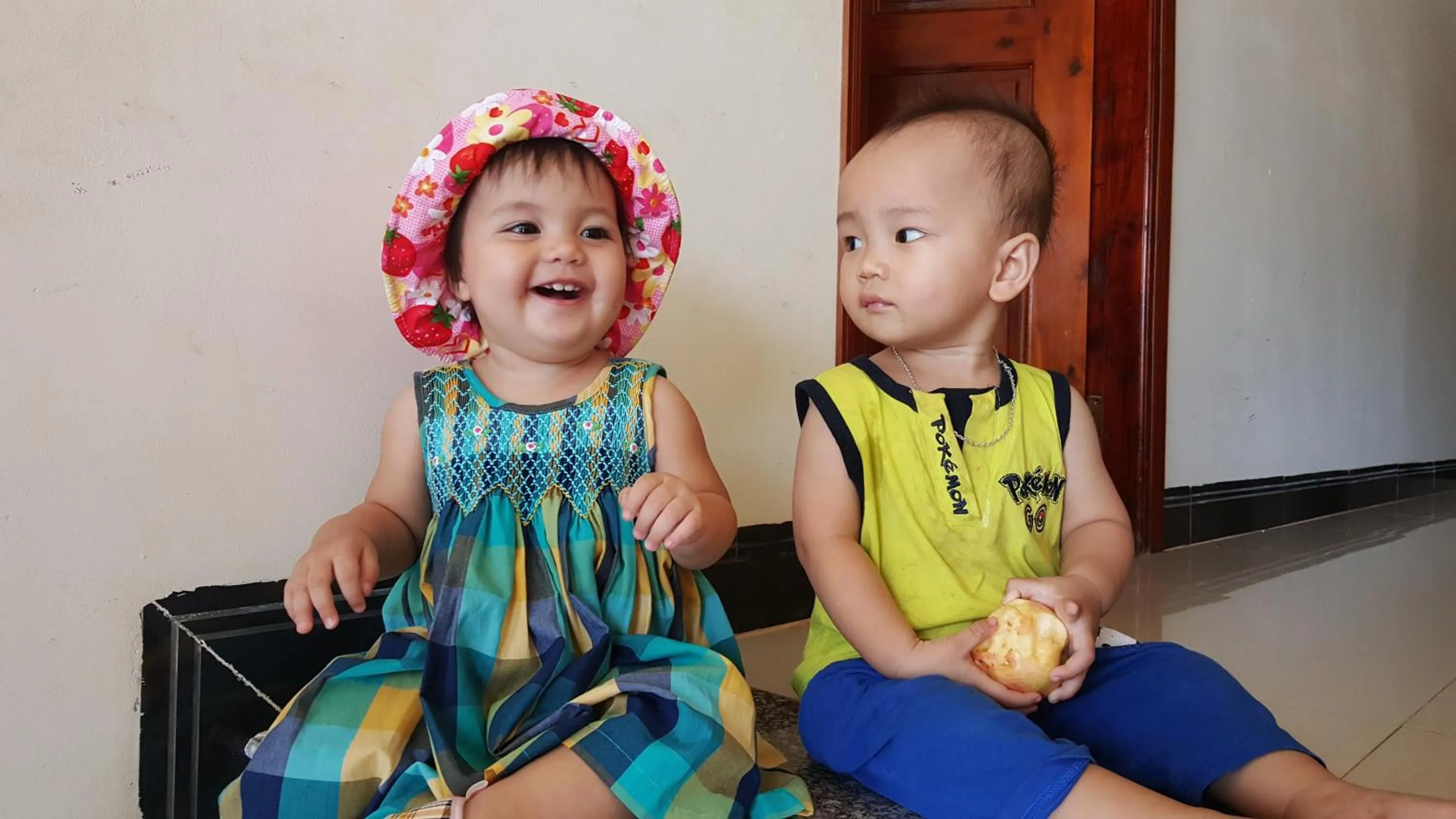 young children in Lien Thong Hotel