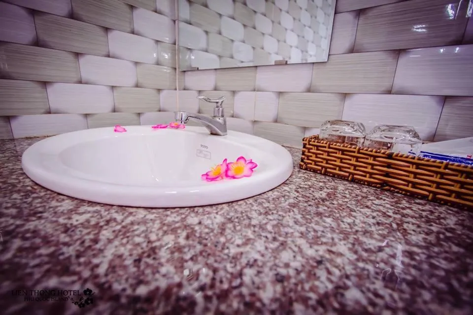 Bathroom in Lien Thong Hotel