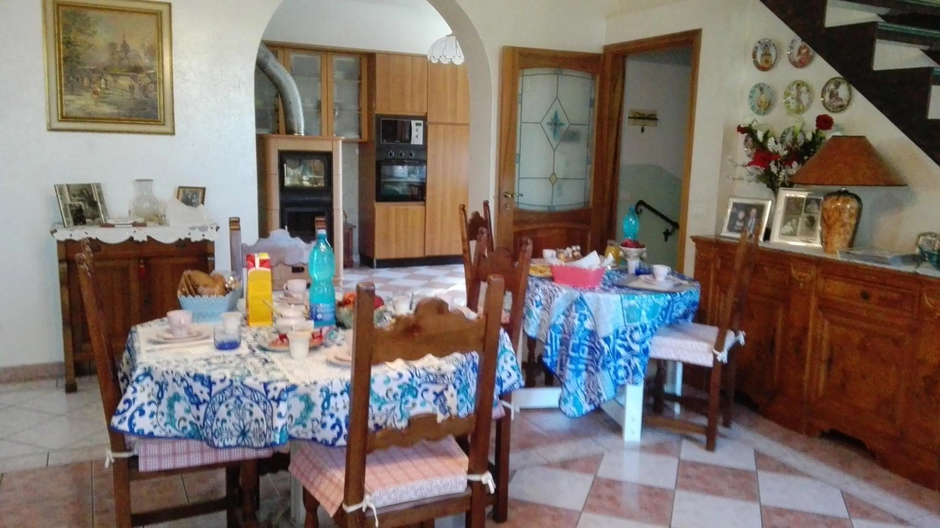 Continental breakfast in B&B bread and fantasy