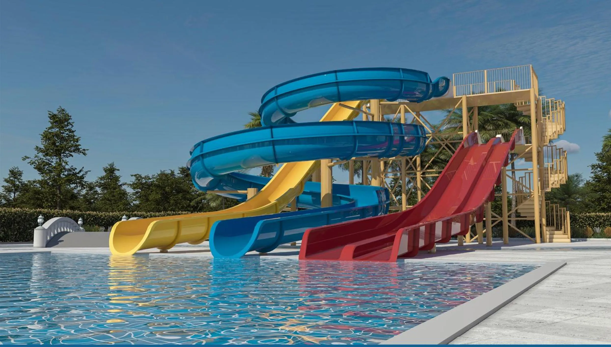 Aqua park in Apollonion Asterias Resort and Spa