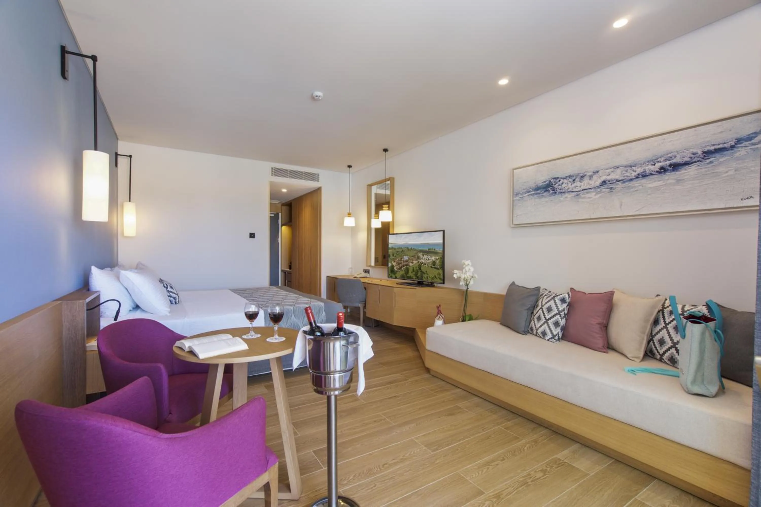 Seating area in Apollonion Asterias Resort and Spa