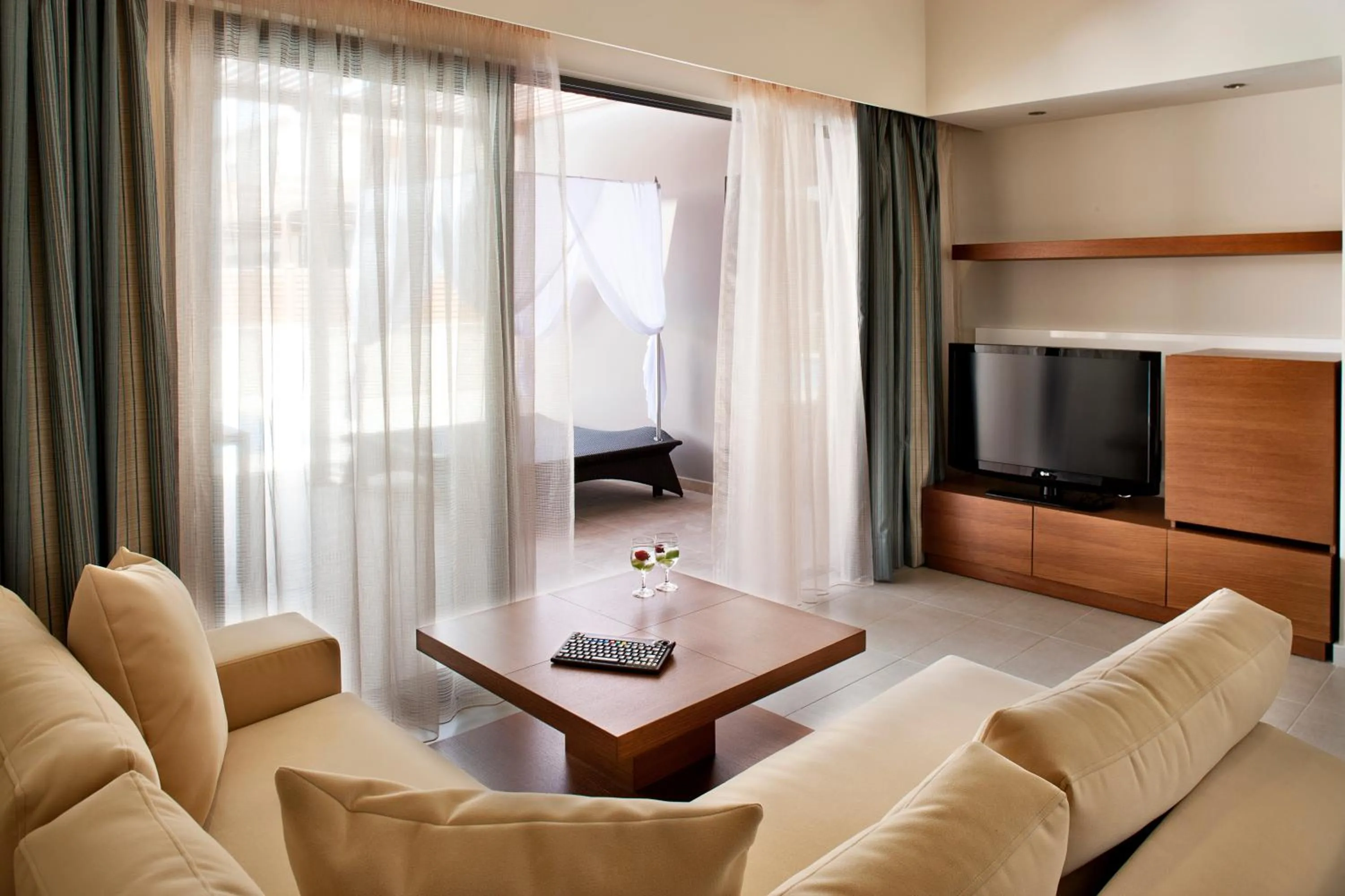 Living room in Apollonion Asterias Resort and Spa