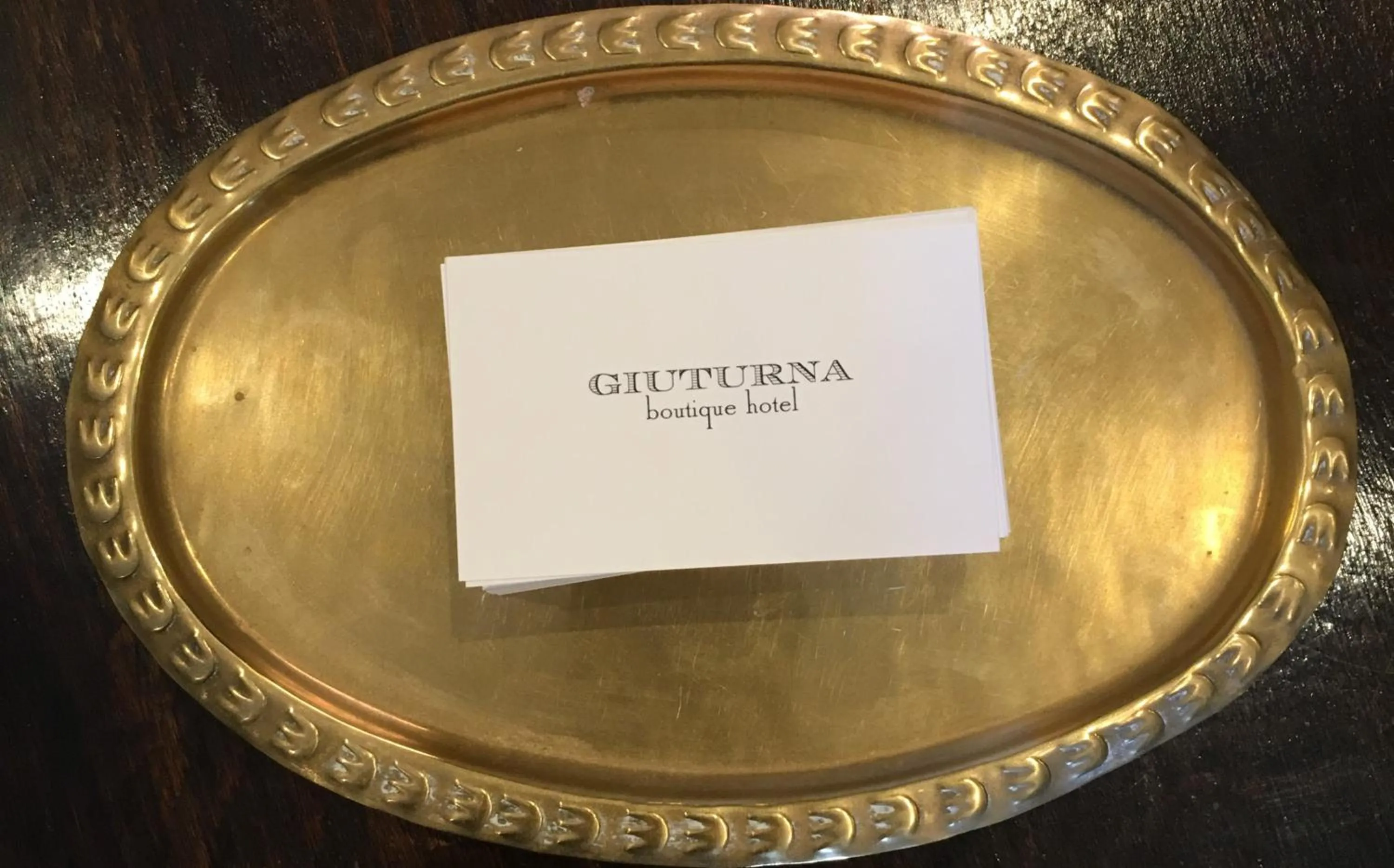 Property logo or sign in Giuturna Boutique Hotel