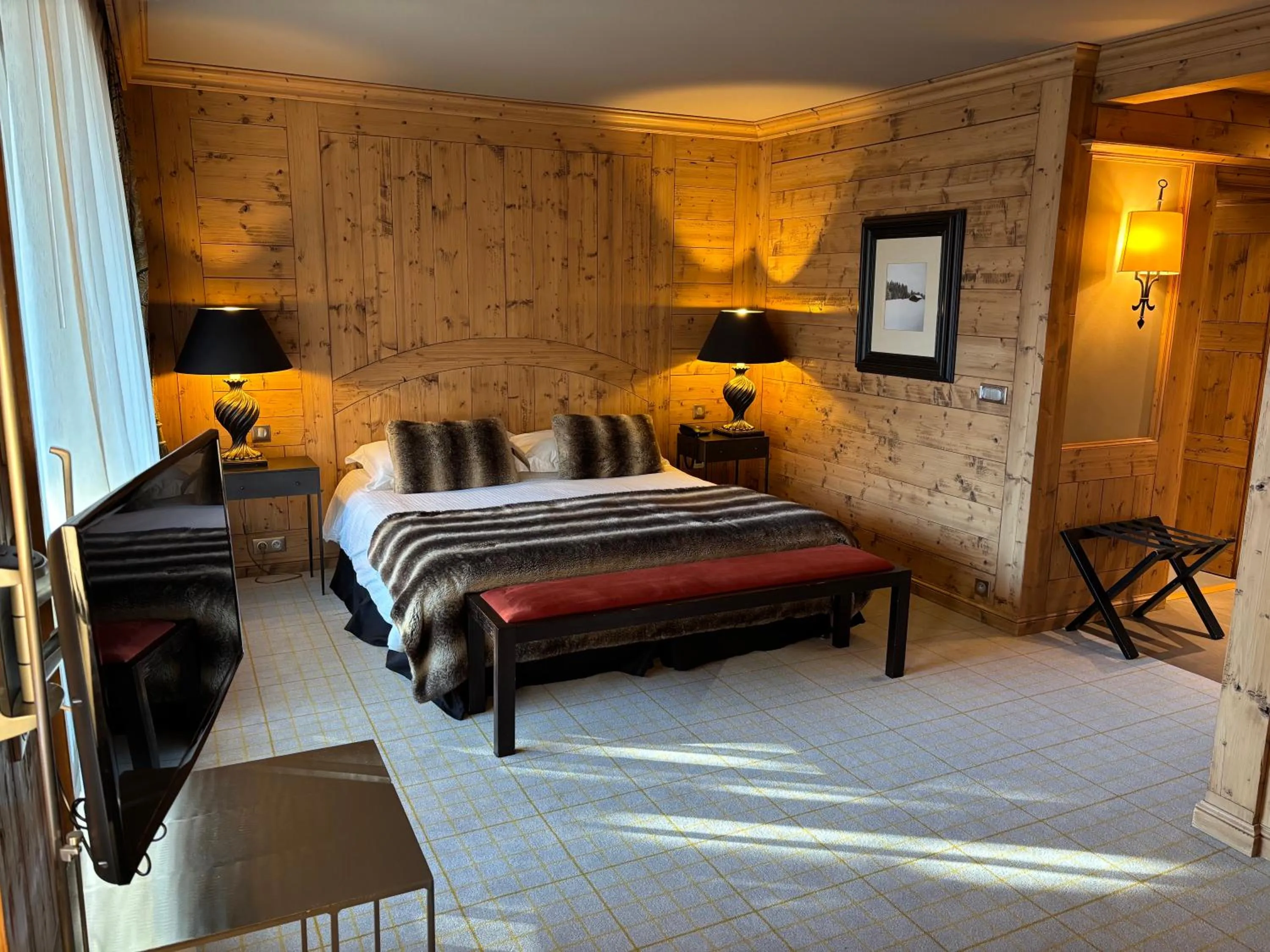 Bed in Hotel Le Samoyede