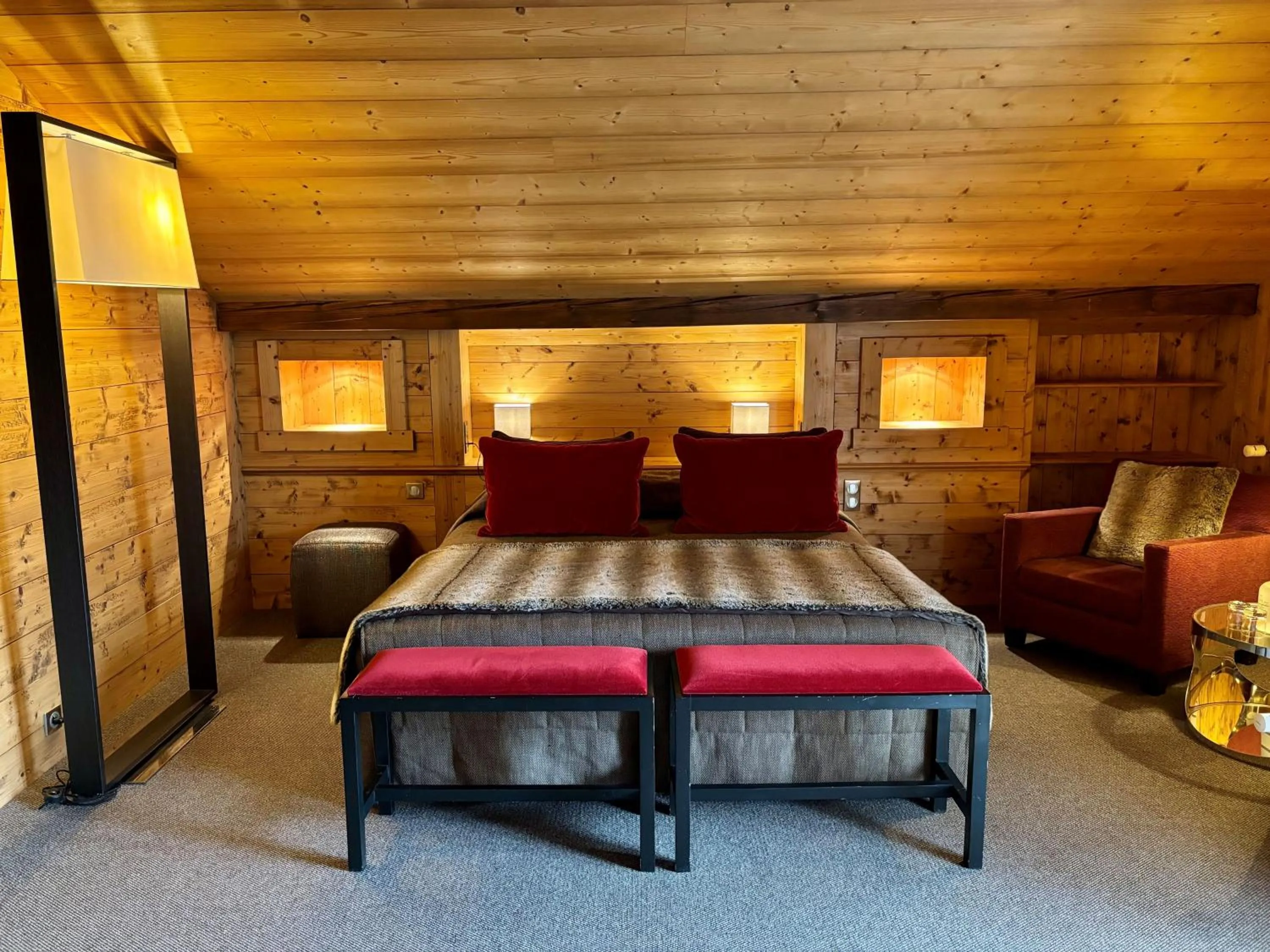 Bed in Hotel Le Samoyede