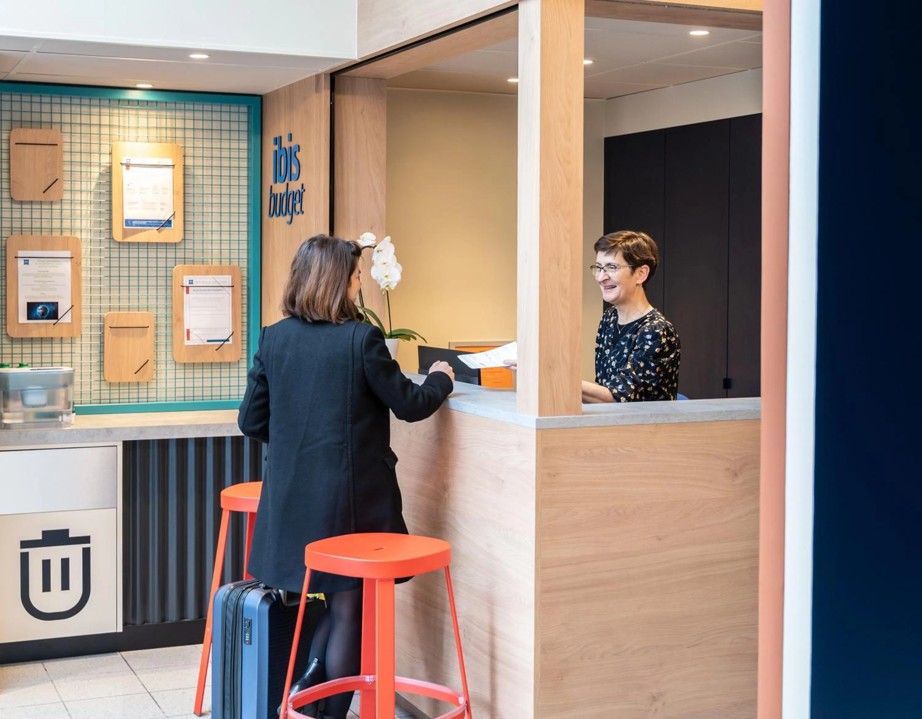 Lobby or reception in Hotel Ibis Budget Rennes Cesson