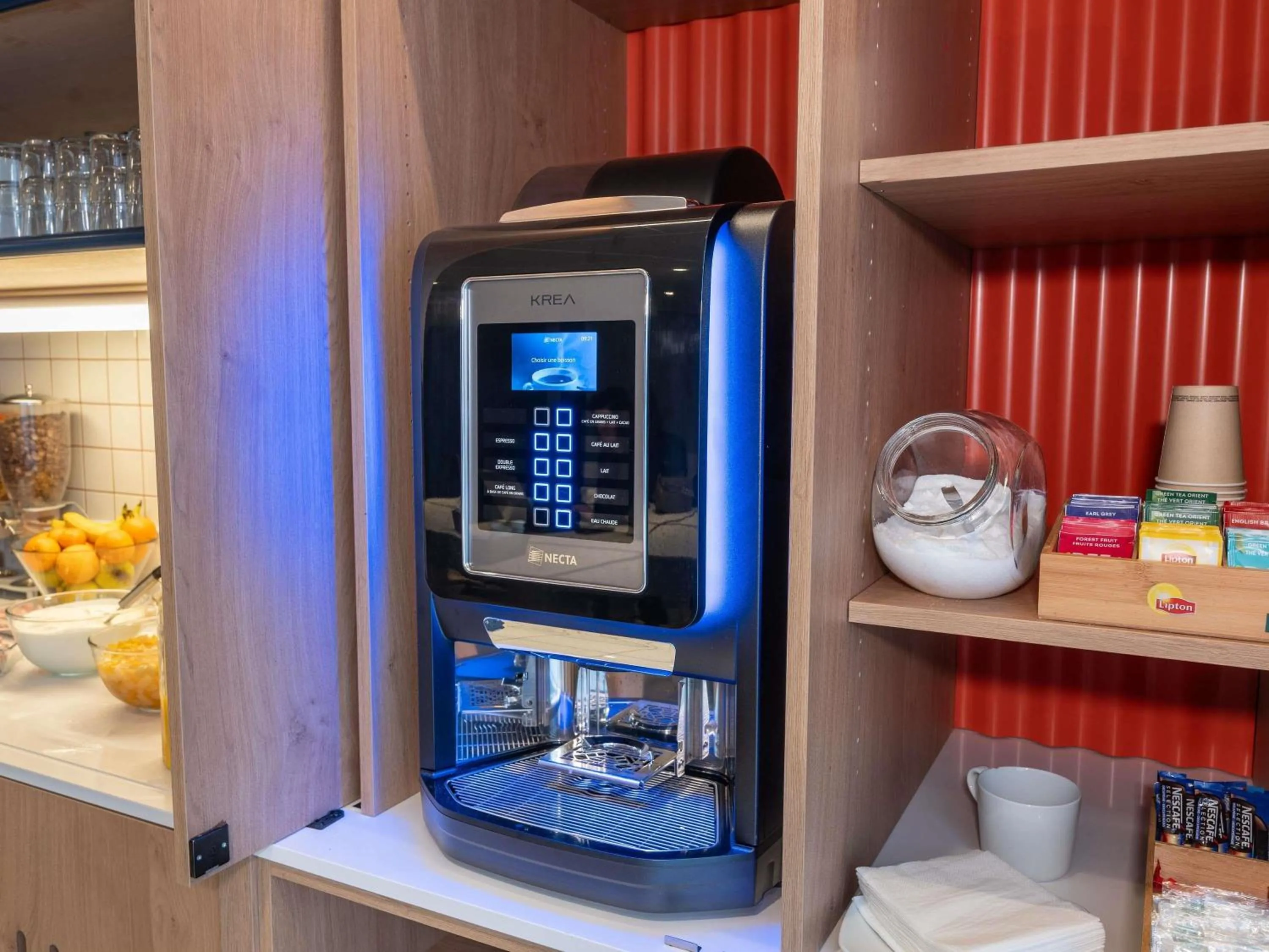 Breakfast in Hotel Ibis Budget Rennes Cesson