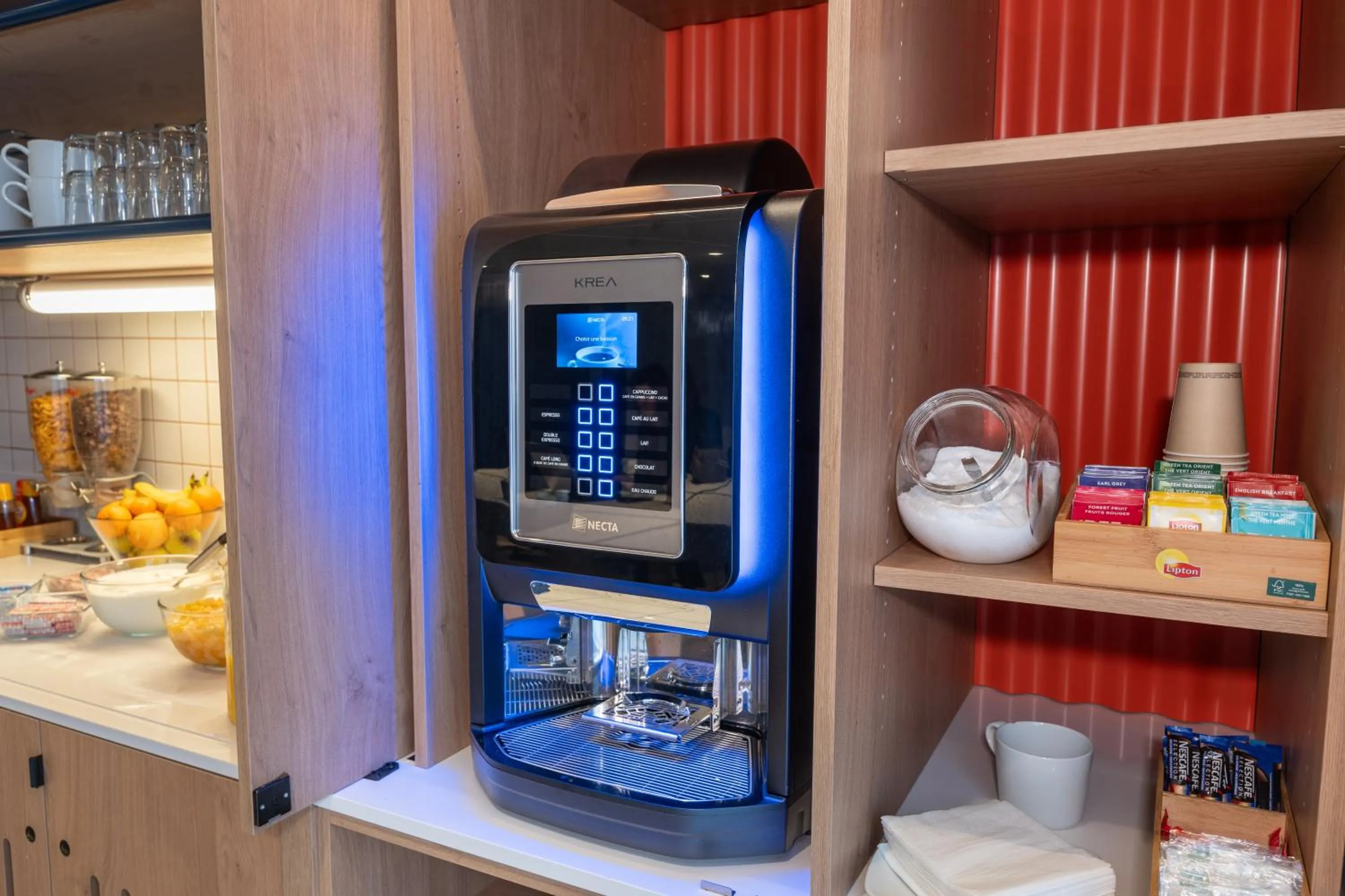 Breakfast in Hotel Ibis Budget Rennes Cesson