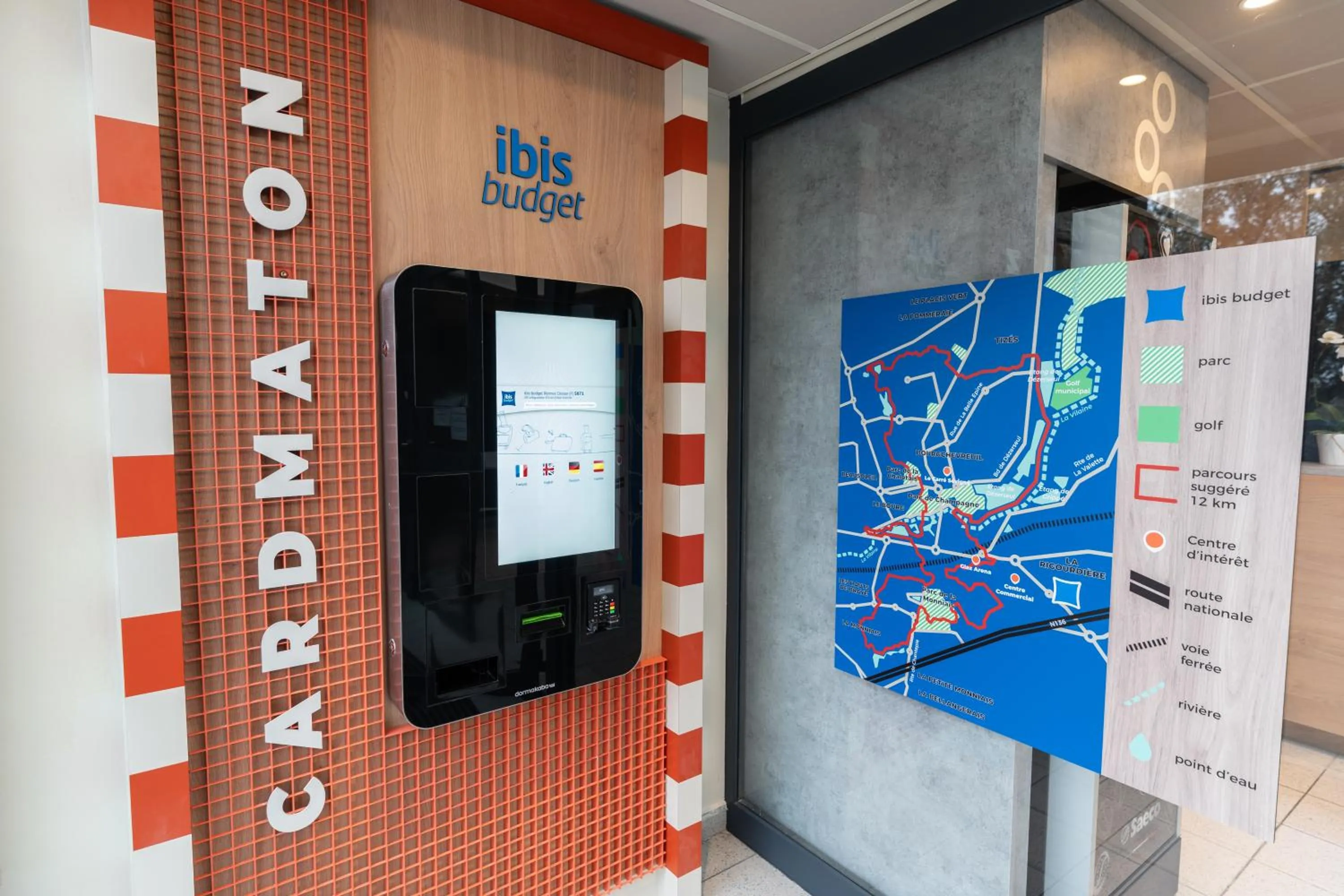 Lobby or reception in Hotel Ibis Budget Rennes Cesson