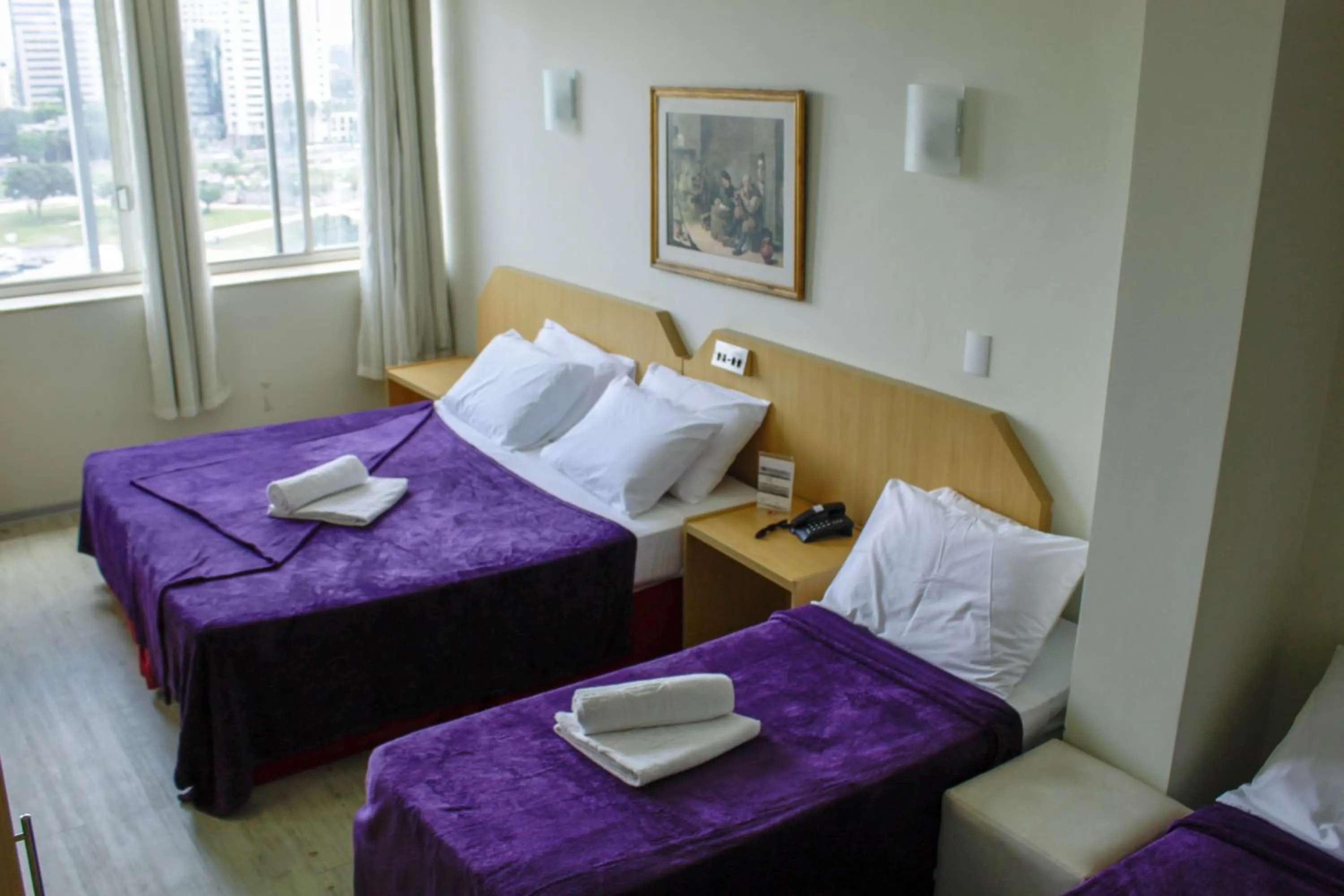 Bed in Airam Brasília Hotel