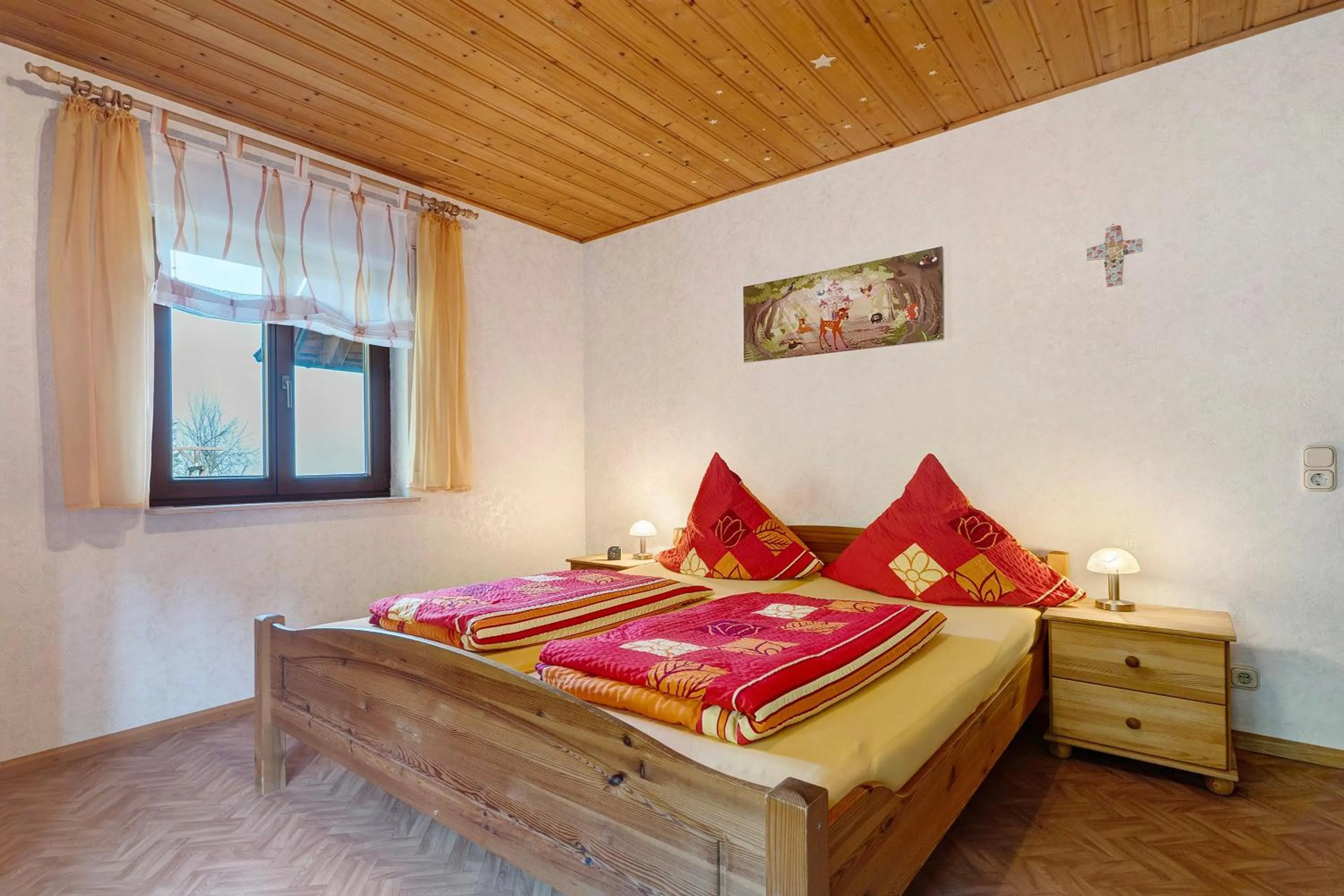 Living room, Bed in Ferienhof Benz