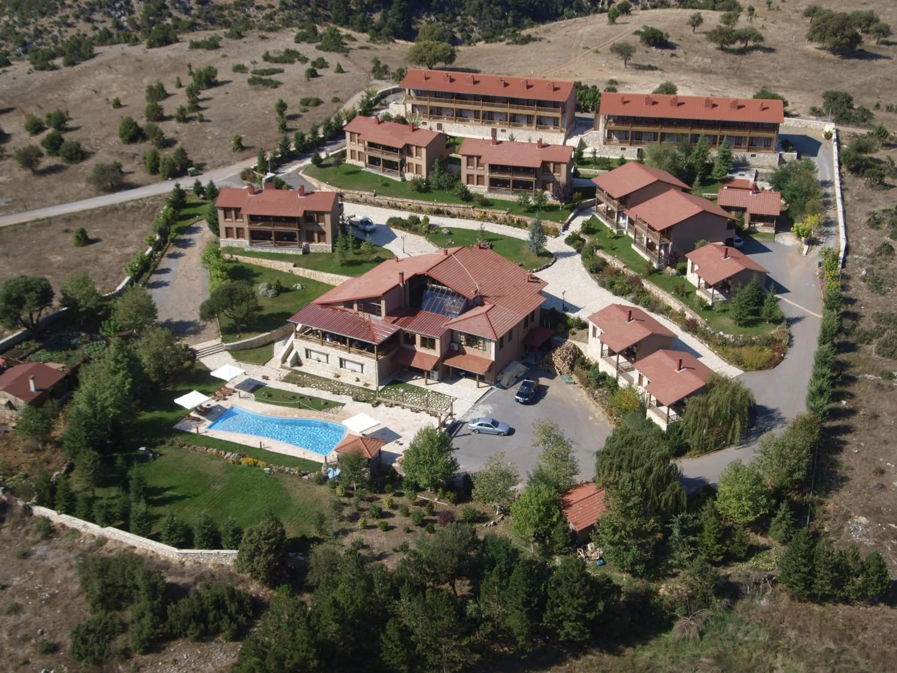 Bird's eye view in Vitina House