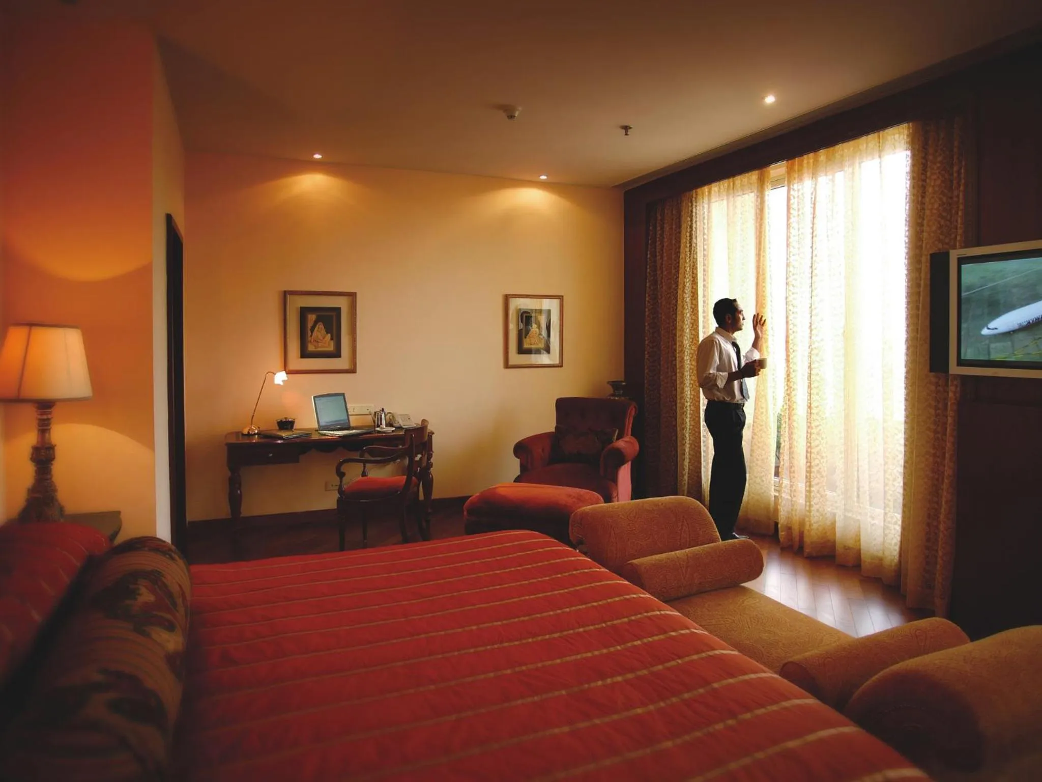 Photo of the whole room, Bed in The Lalit Mumbai