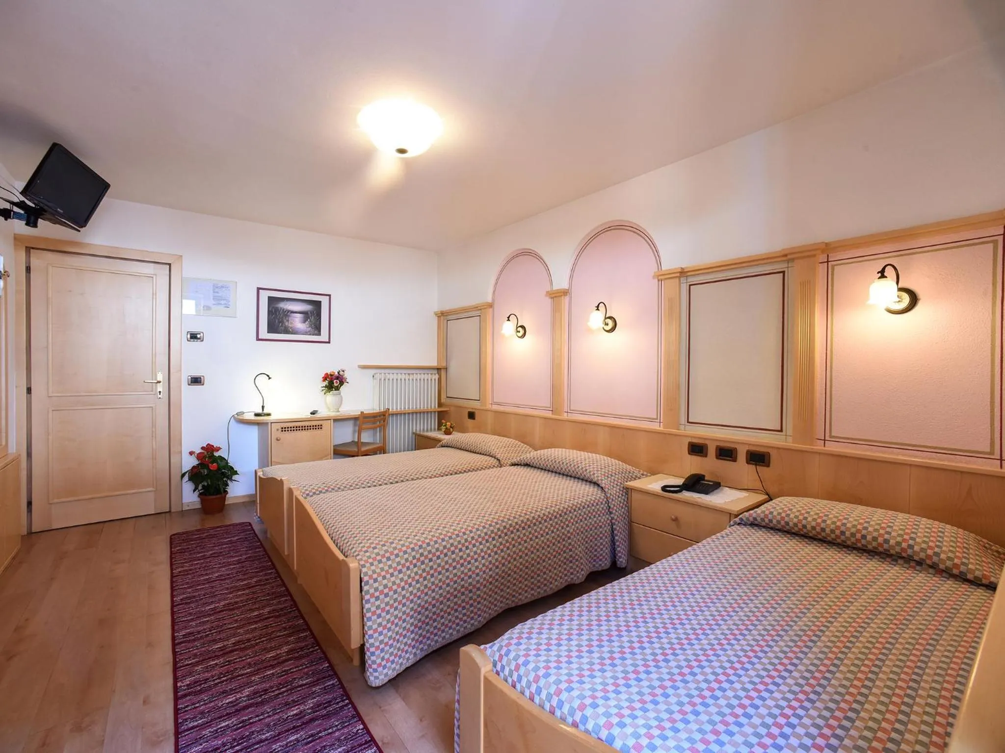 Bed in Hotel Adriana