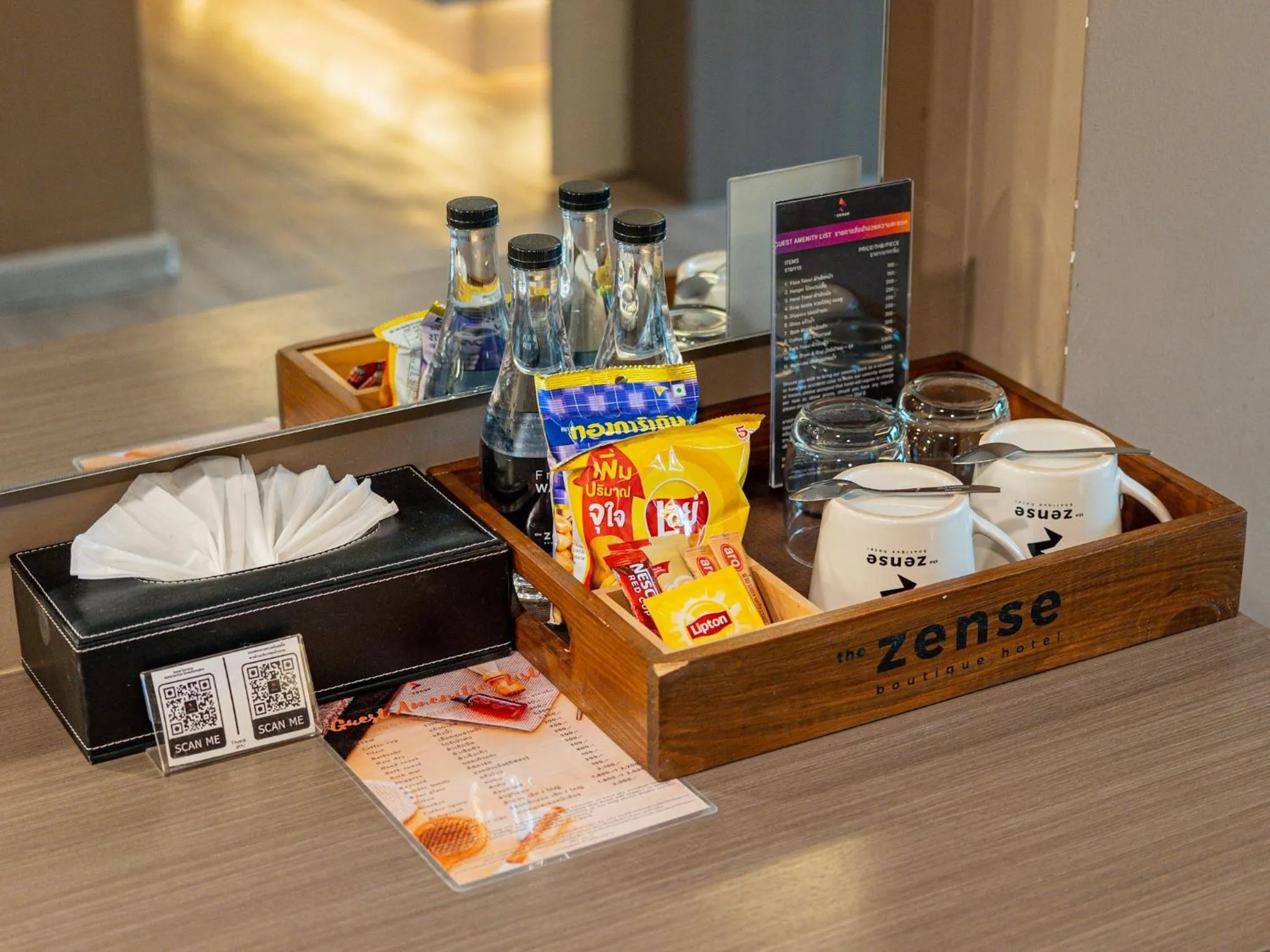 minibar in The Zense Boutique Hotel