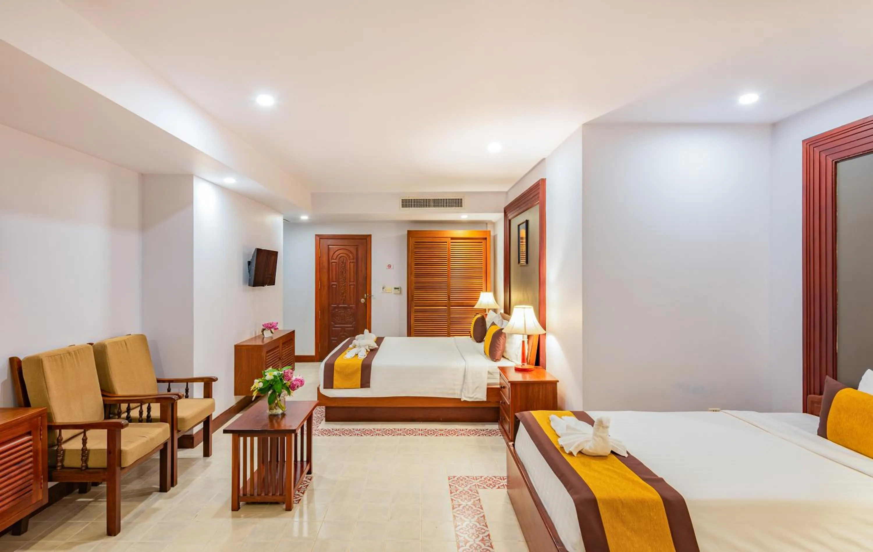 Bedroom, Bed in Shadow Angkor Residence